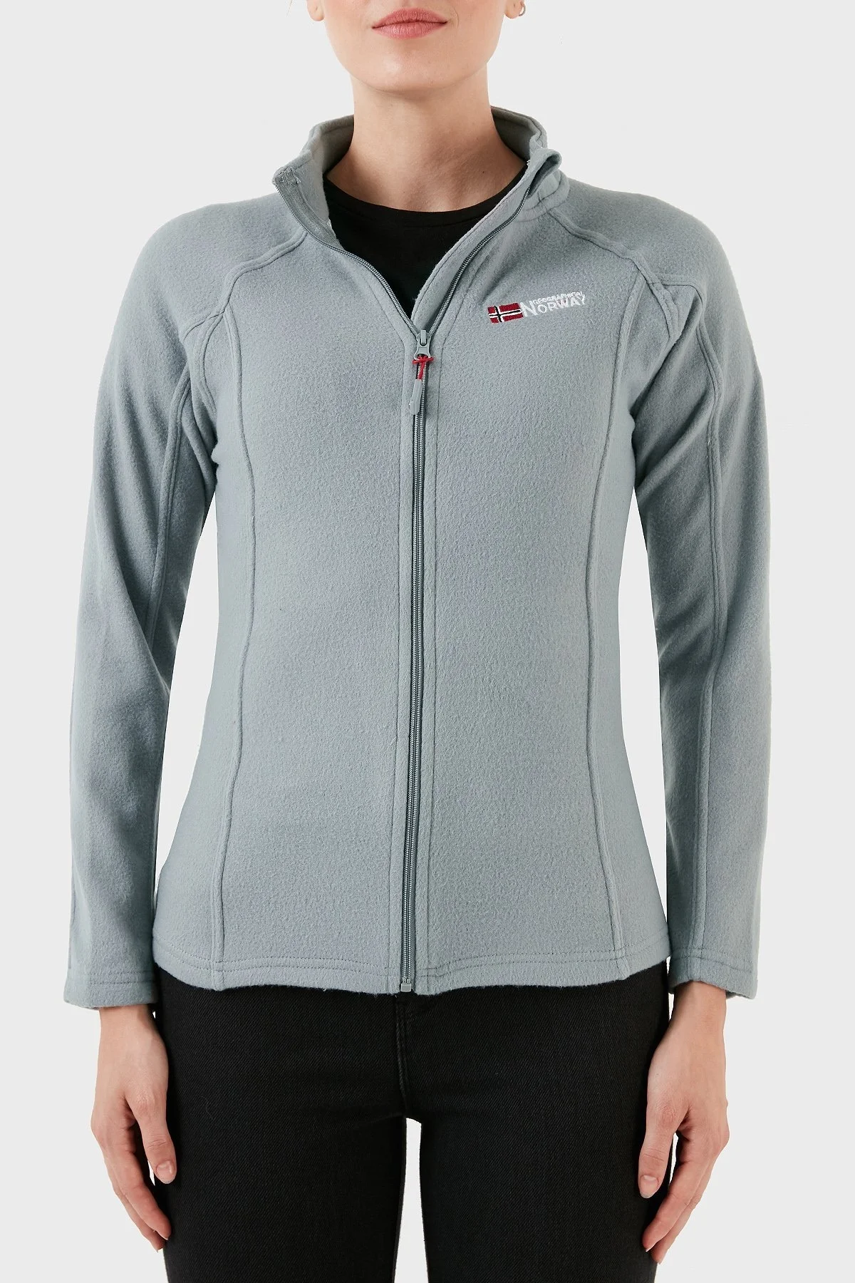 Norway Geographical Yumuşak Dokulu Soğuğa Dayanıklı Outdoor Bayan Polar TUG K GRİ - 12