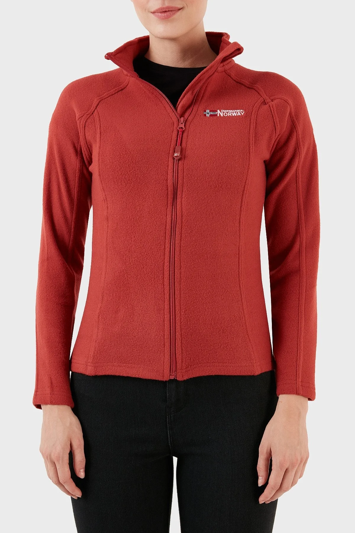 Norway Geographical Yumuşak Dokulu Soğuğa Dayanıklı Outdoor Bayan Polar TUG K KİREMİT - 6