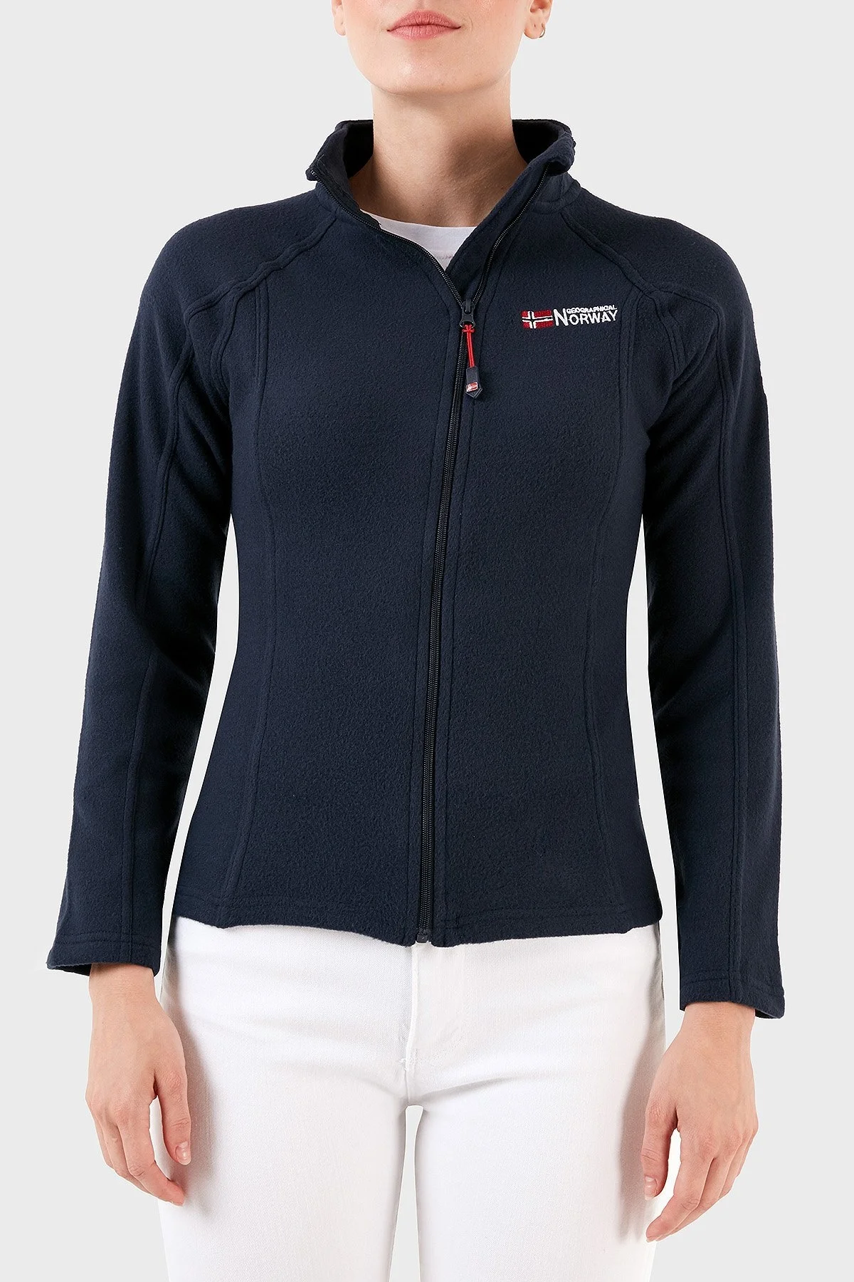 Norway Geographical Yumuşak Dokulu Soğuğa Dayanıklı Outdoor Bayan Polar TUG K LACİVERT - 7