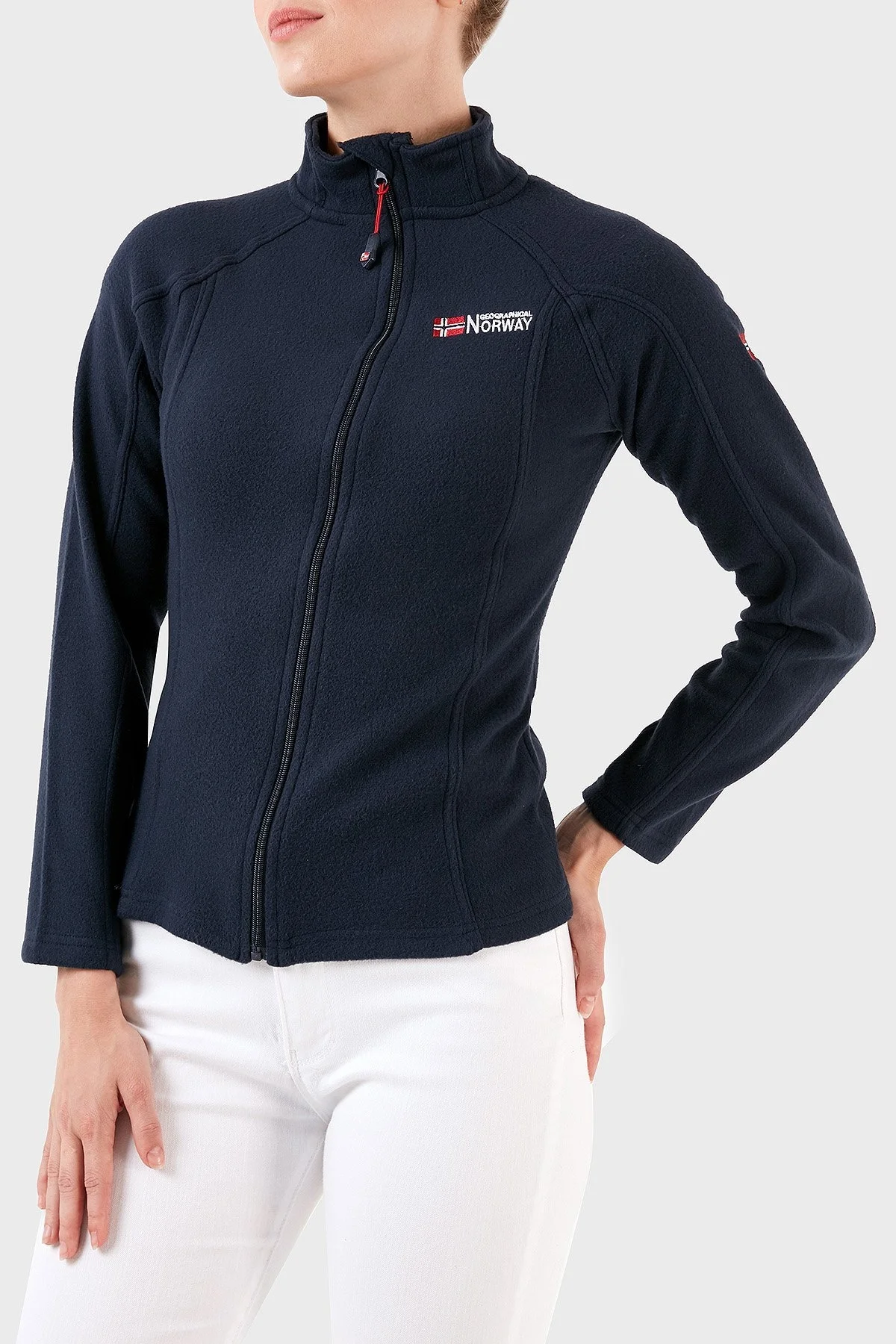 Norway Geographical Yumuşak Dokulu Soğuğa Dayanıklı Outdoor Bayan Polar TUG K LACİVERT - 8