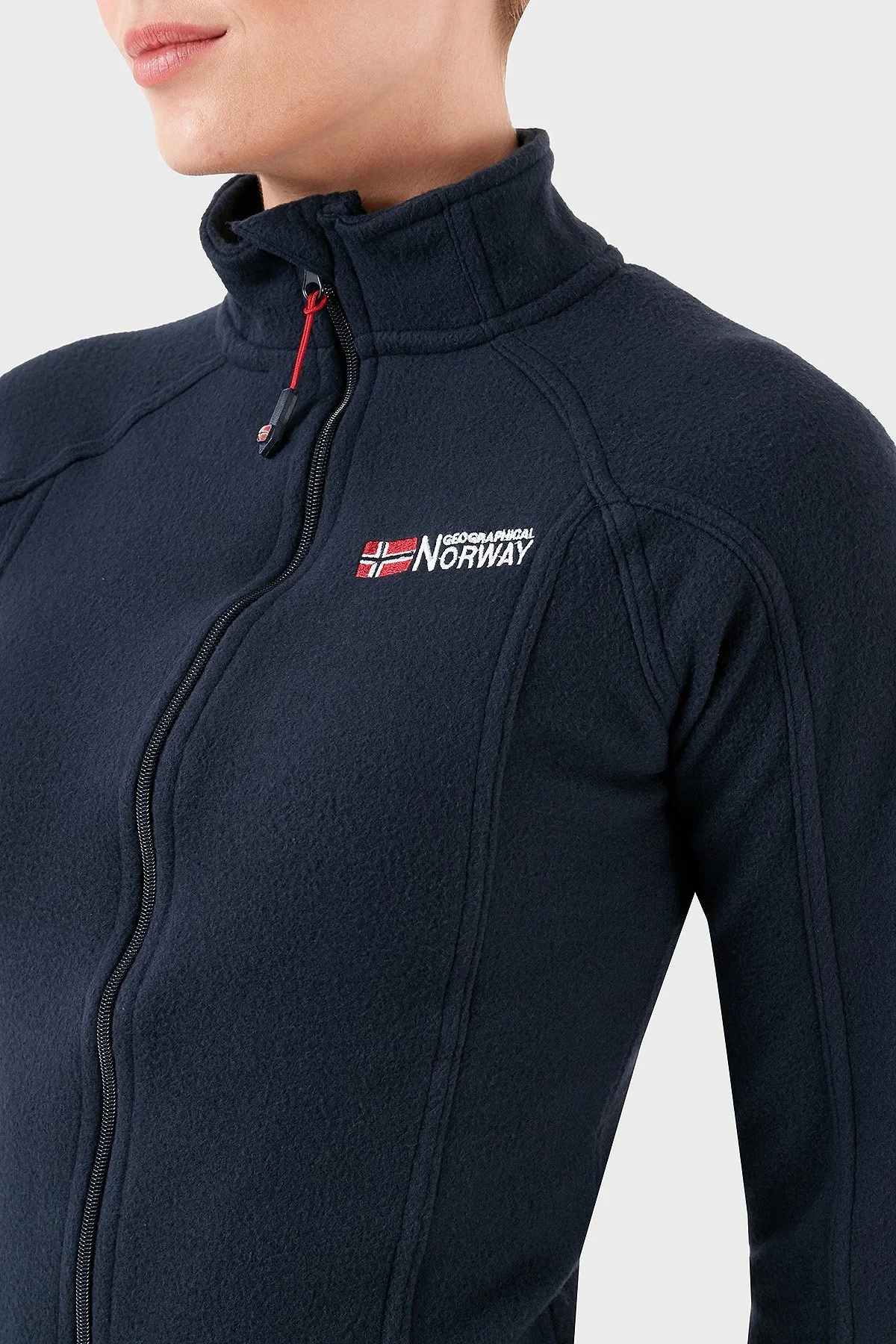 Norway Geographical Yumuşak Dokulu Soğuğa Dayanıklı Outdoor Bayan Polar TUG K LACİVERT - 11