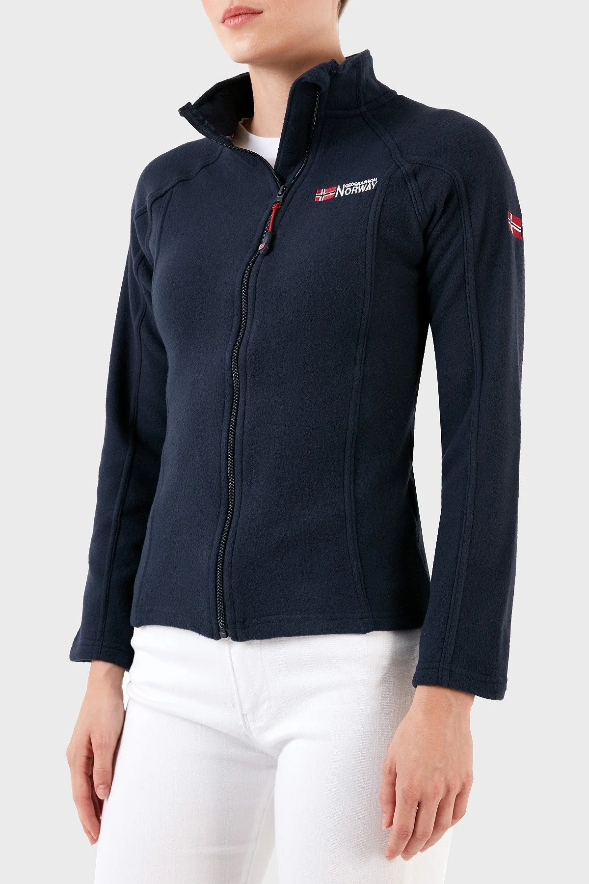 Norway Geographical Yumuşak Dokulu Soğuğa Dayanıklı Outdoor Bayan Polar TUG K LACİVERT - 12