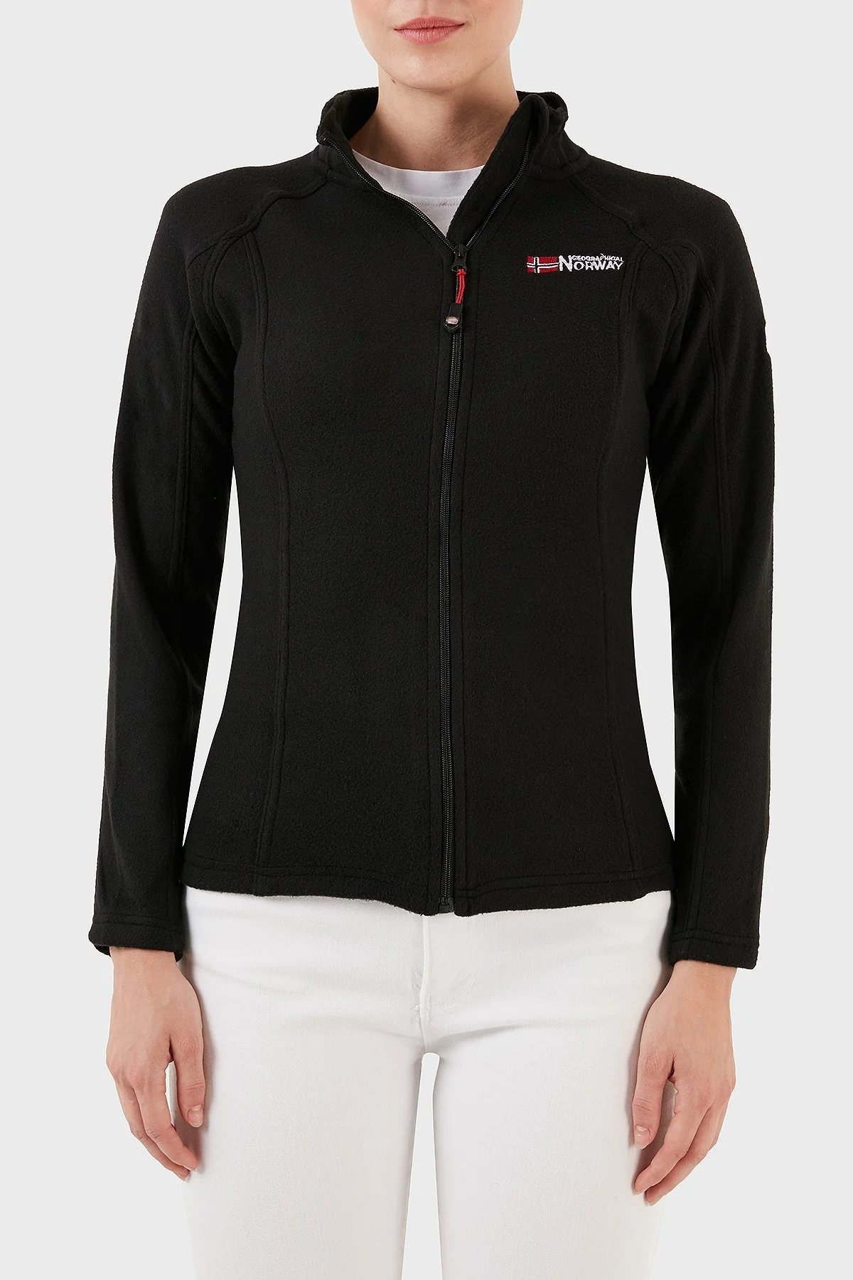 Norway Geographical Yumuşak Dokulu Soğuğa Dayanıklı Outdoor Bayan Polar TUG K SİYAH - 7