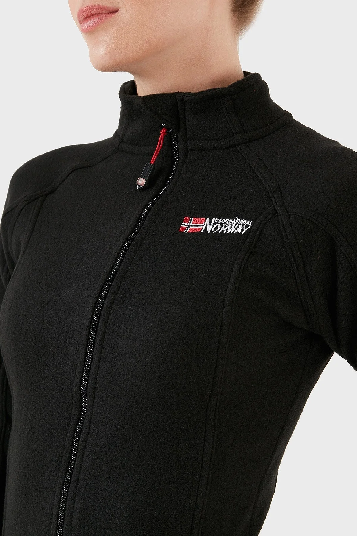 Norway Geographical Yumuşak Dokulu Soğuğa Dayanıklı Outdoor Bayan Polar TUG K SİYAH - 11