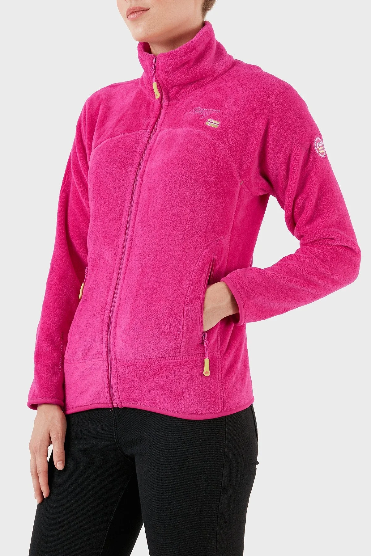 Norway Geographical Yumuşak Dokulu Soğuğa Dayanıklı Outdoor Bayan Polar UPALINE FUŞYA - 4