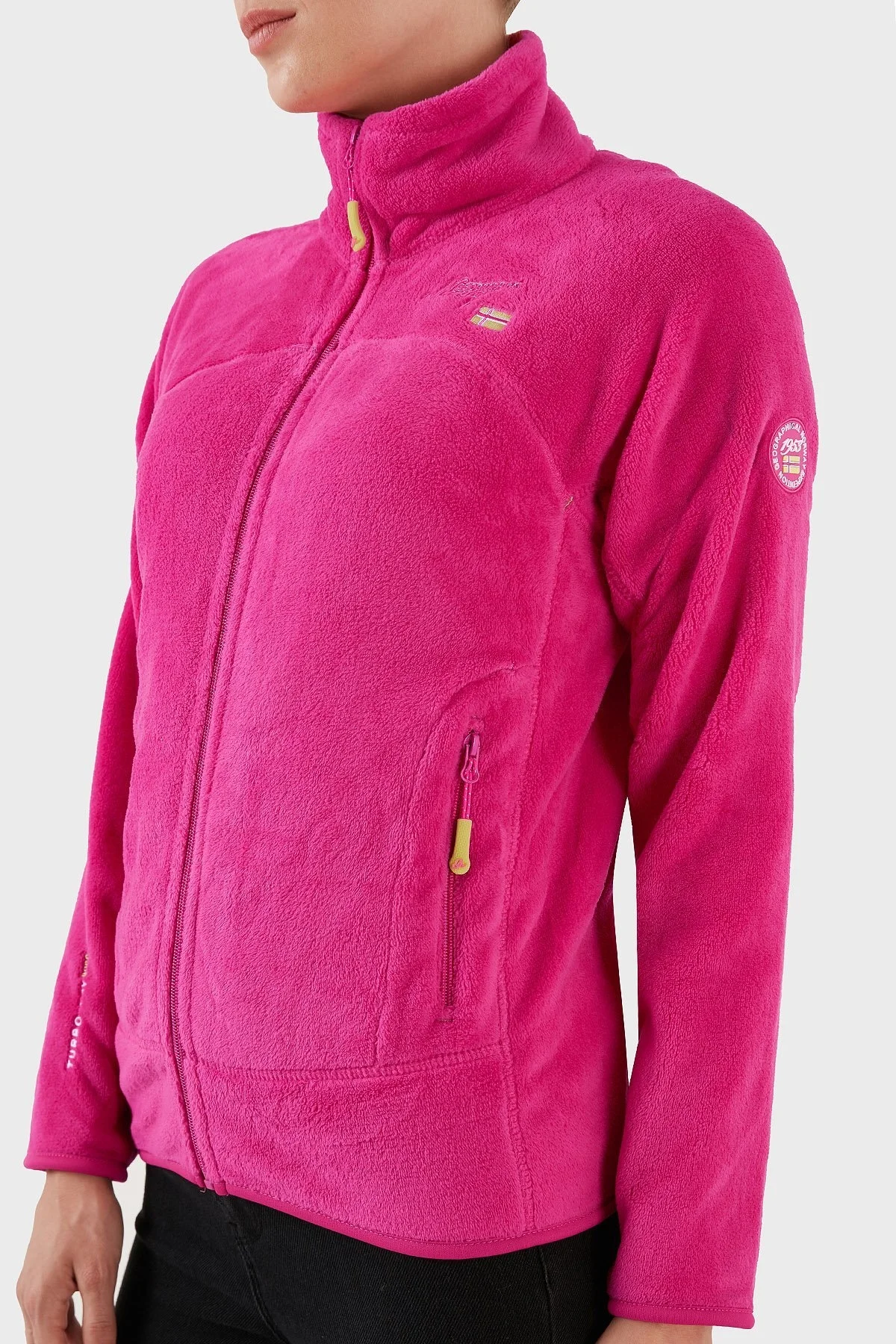 Norway Geographical Yumuşak Dokulu Soğuğa Dayanıklı Outdoor Bayan Polar UPALINE FUŞYA - 5