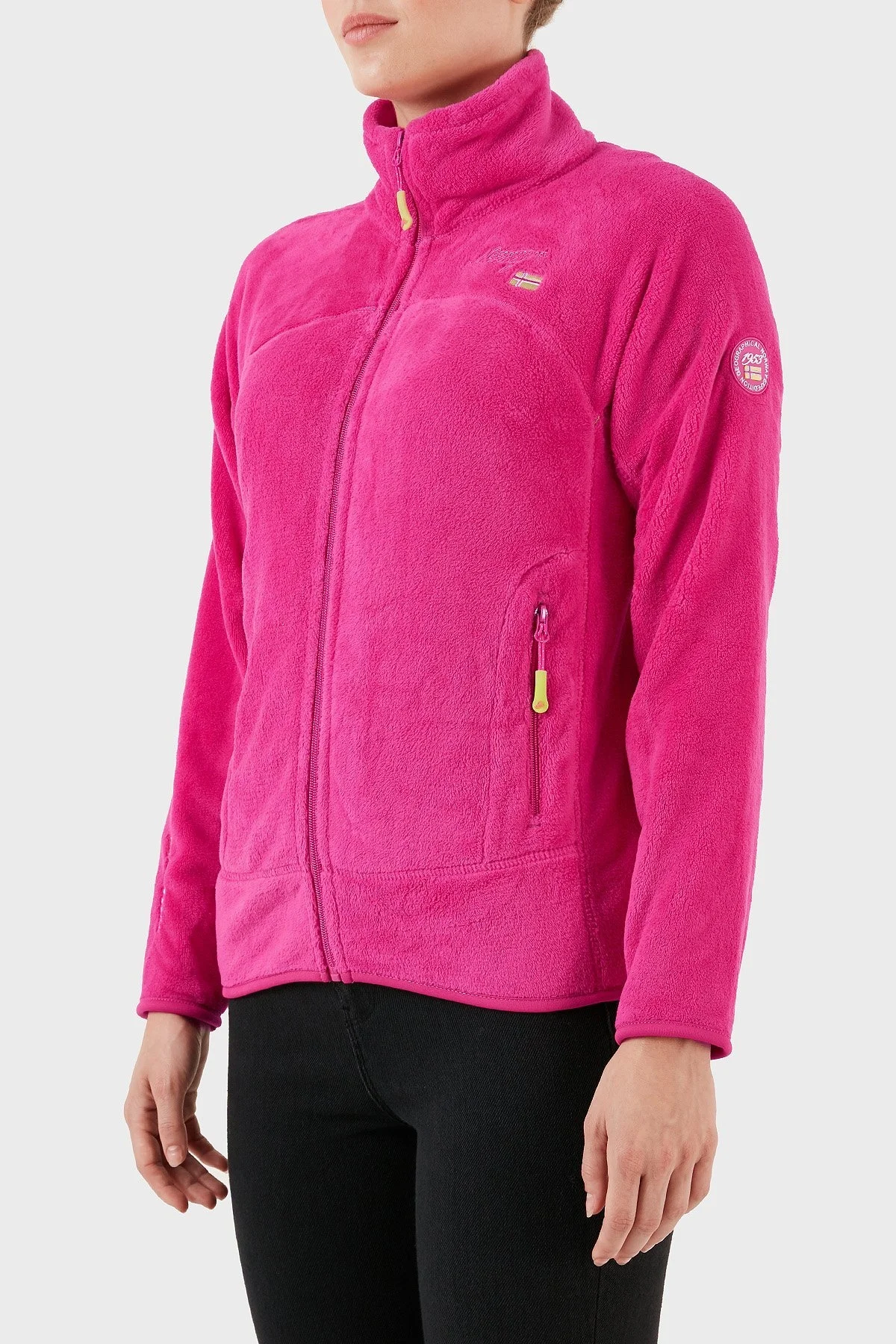 Norway Geographical Yumuşak Dokulu Soğuğa Dayanıklı Outdoor Bayan Polar UPALINE FUŞYA - 6