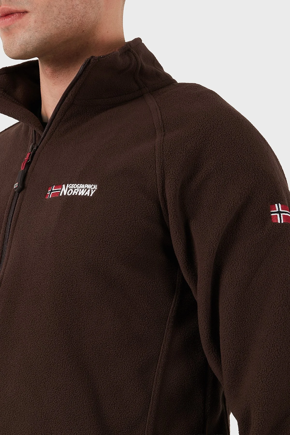 Norway Geographical Yumuşak Dokulu Soğuğa Dayanıklı Outdoor Erkek Polar TUG KAHVE - 10