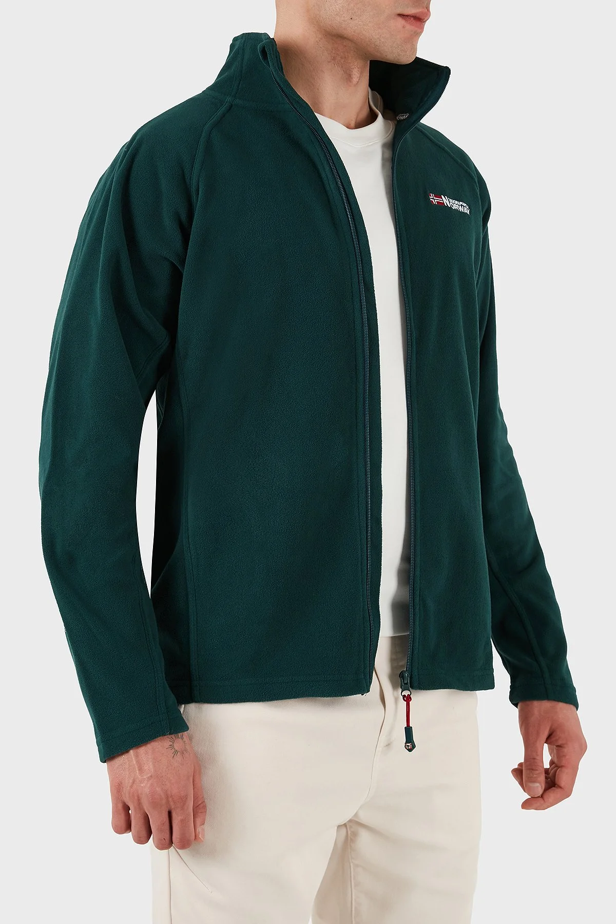 Norway Geographical Yumuşak Dokulu Soğuğa Dayanıklı Outdoor Erkek Polar TUG YEŞİL - 2