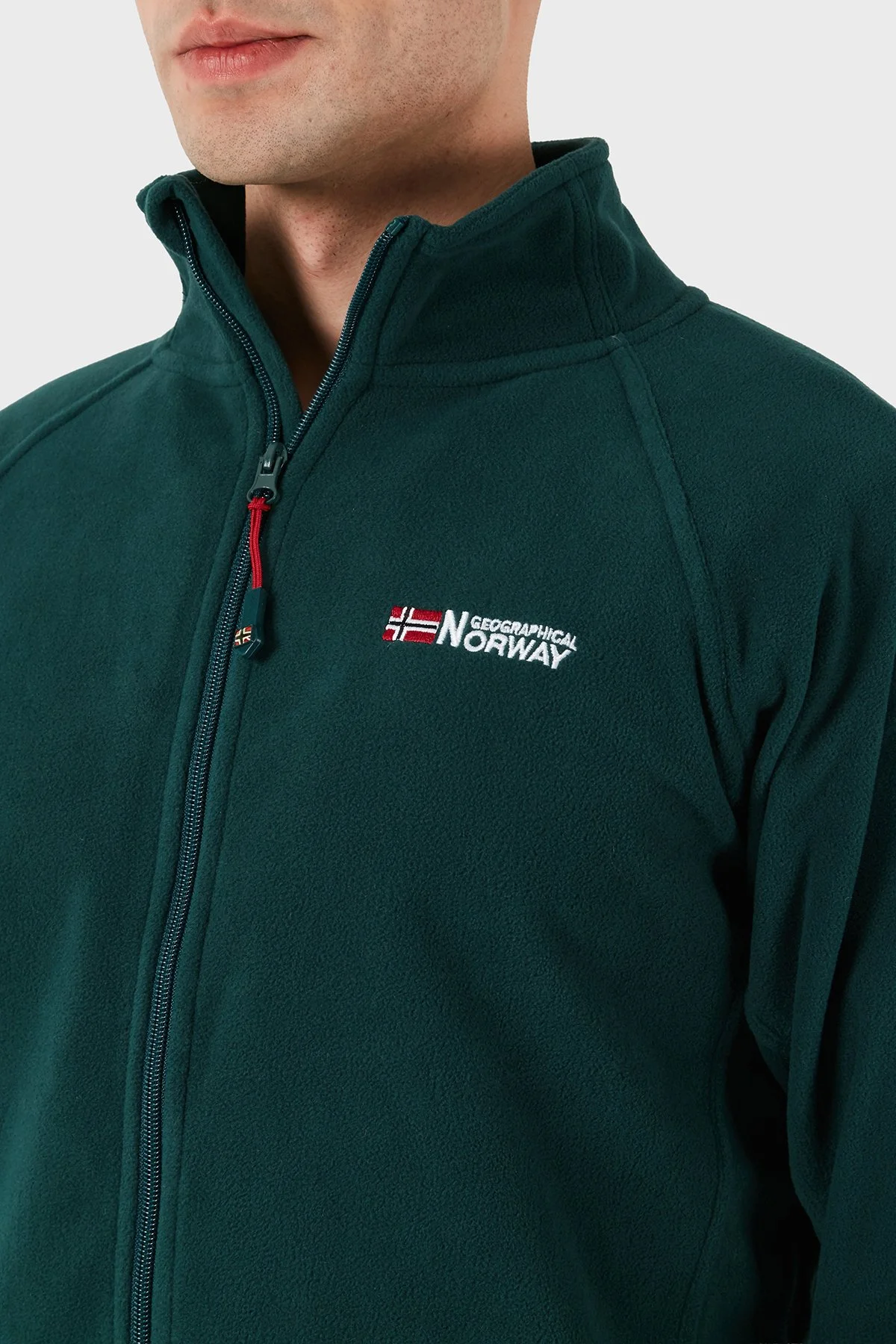 Norway Geographical Yumuşak Dokulu Soğuğa Dayanıklı Outdoor Erkek Polar TUG YEŞİL - 3