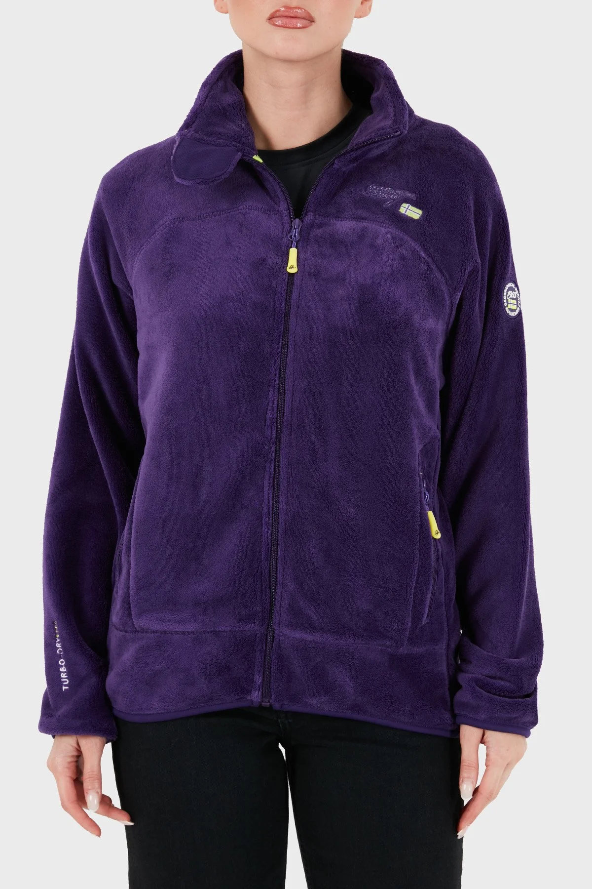 Norway Geographical Yumuşak Dokulu Soğuğa Dayanıklı Outdoor Kadın Polar UPALINEB Koyu mor - 1