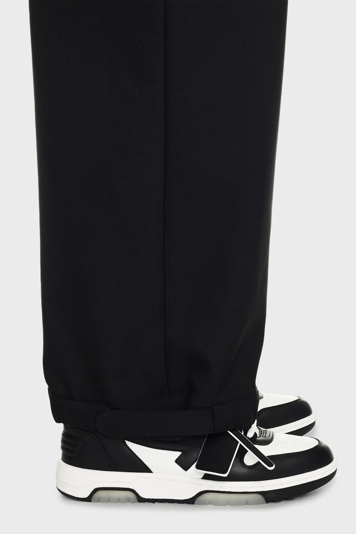 Off-White Deri Ok Tasarımlı Sneaker Erkek Ayakkabı OMIA189C99LEA007 0110 SİYAH-BEYAZ - 8