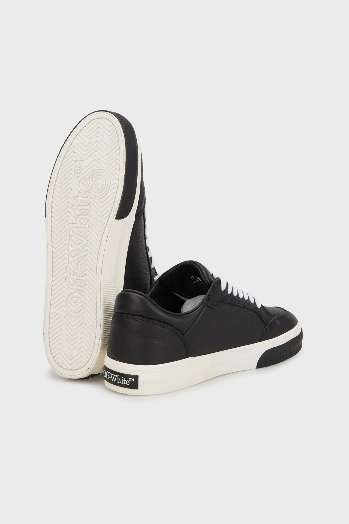 Off-White Deri Ok Tasarımlı Sneaker Erkek Ayakkabı OMIA293C99LEA002 1001 SİYAH-BEYAZ - 8