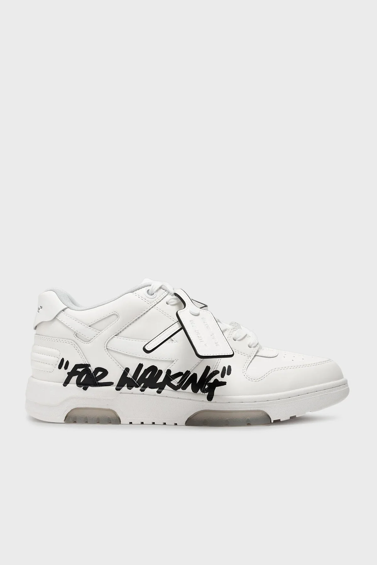 Off-White Deri Yazı Baskılı Sneaker Erkek Ayakkabı OMIA189C99LEA01A 0110 BEYAZ - 11