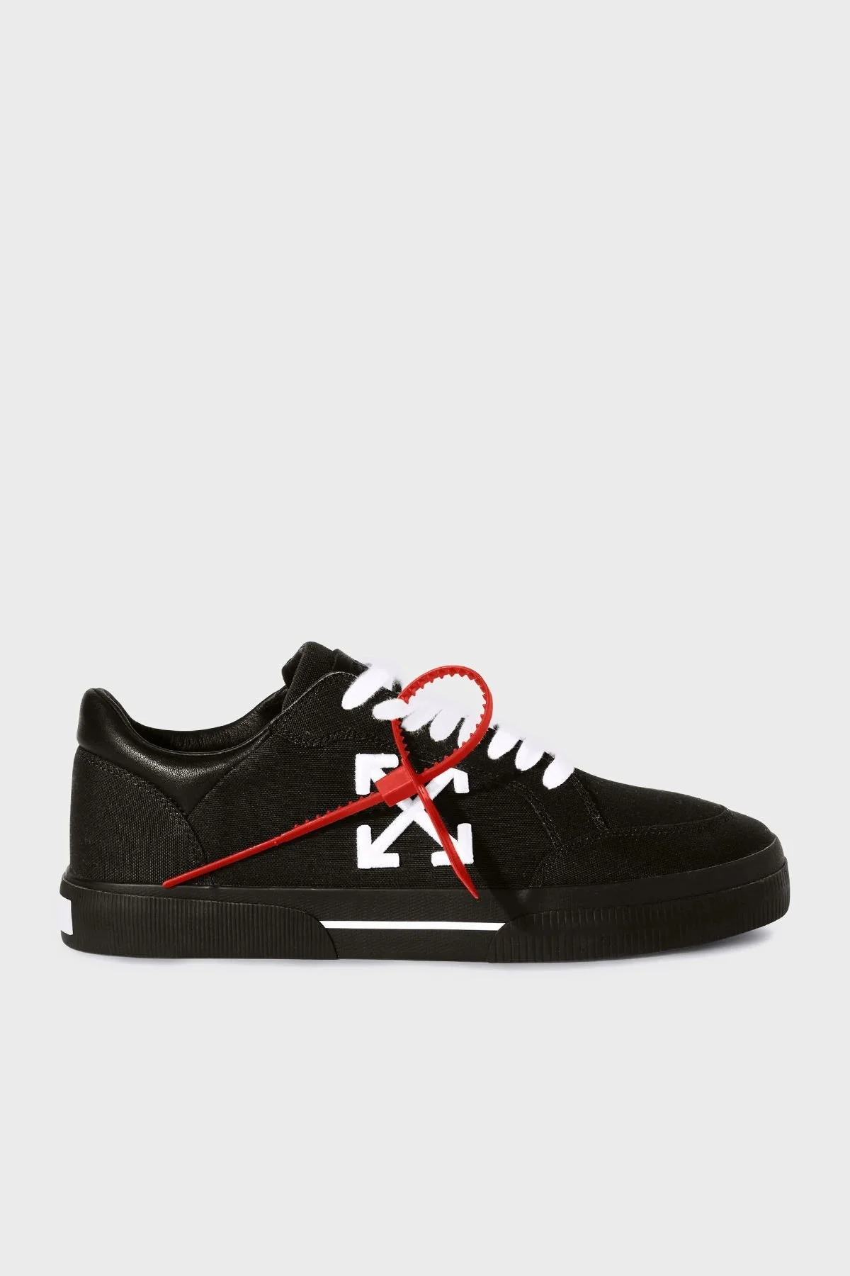 Off-White Kanvas Ok Tasarımlı Sneaker Erkek Ayakkabı OMIA293C99FAB002 1001 SİYAH-BEYAZ - 7