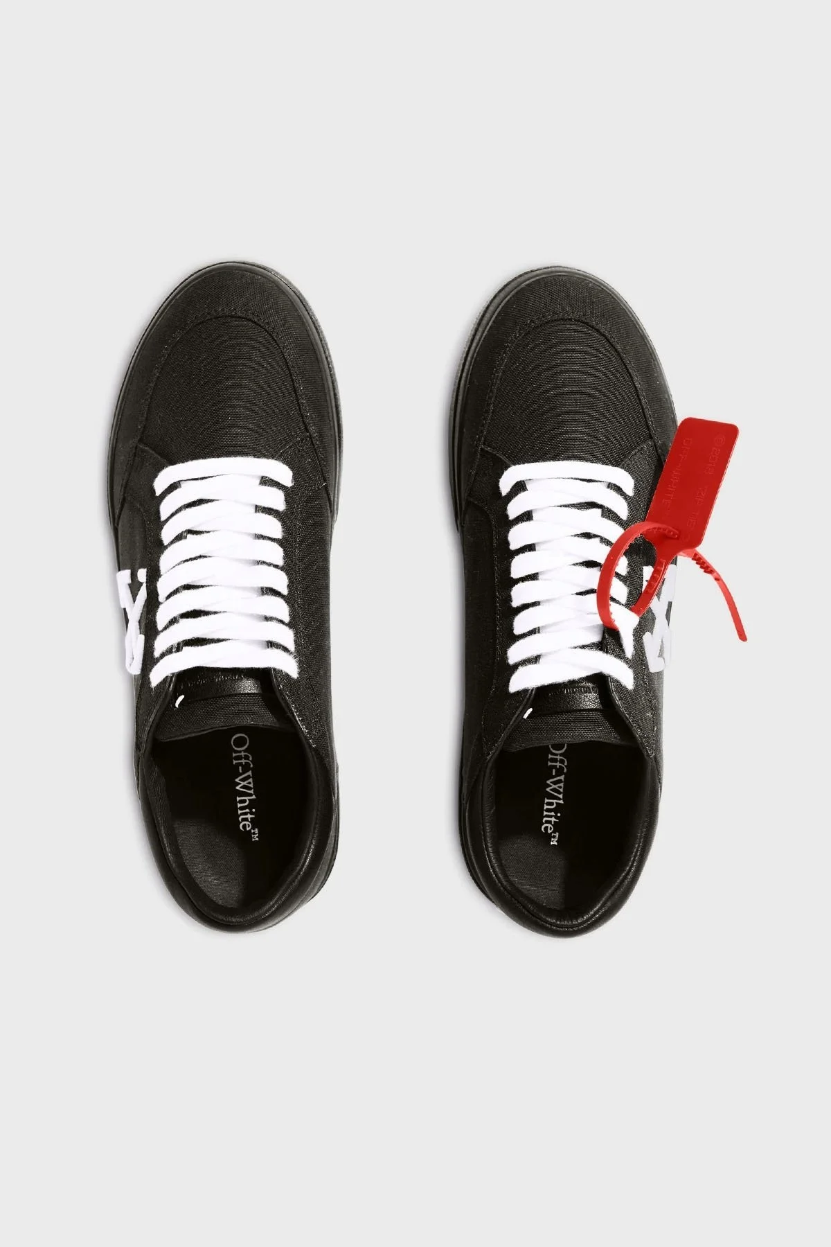 Off-White Kanvas Ok Tasarımlı Sneaker Erkek Ayakkabı OMIA293C99FAB002 1001 SİYAH-BEYAZ - 10