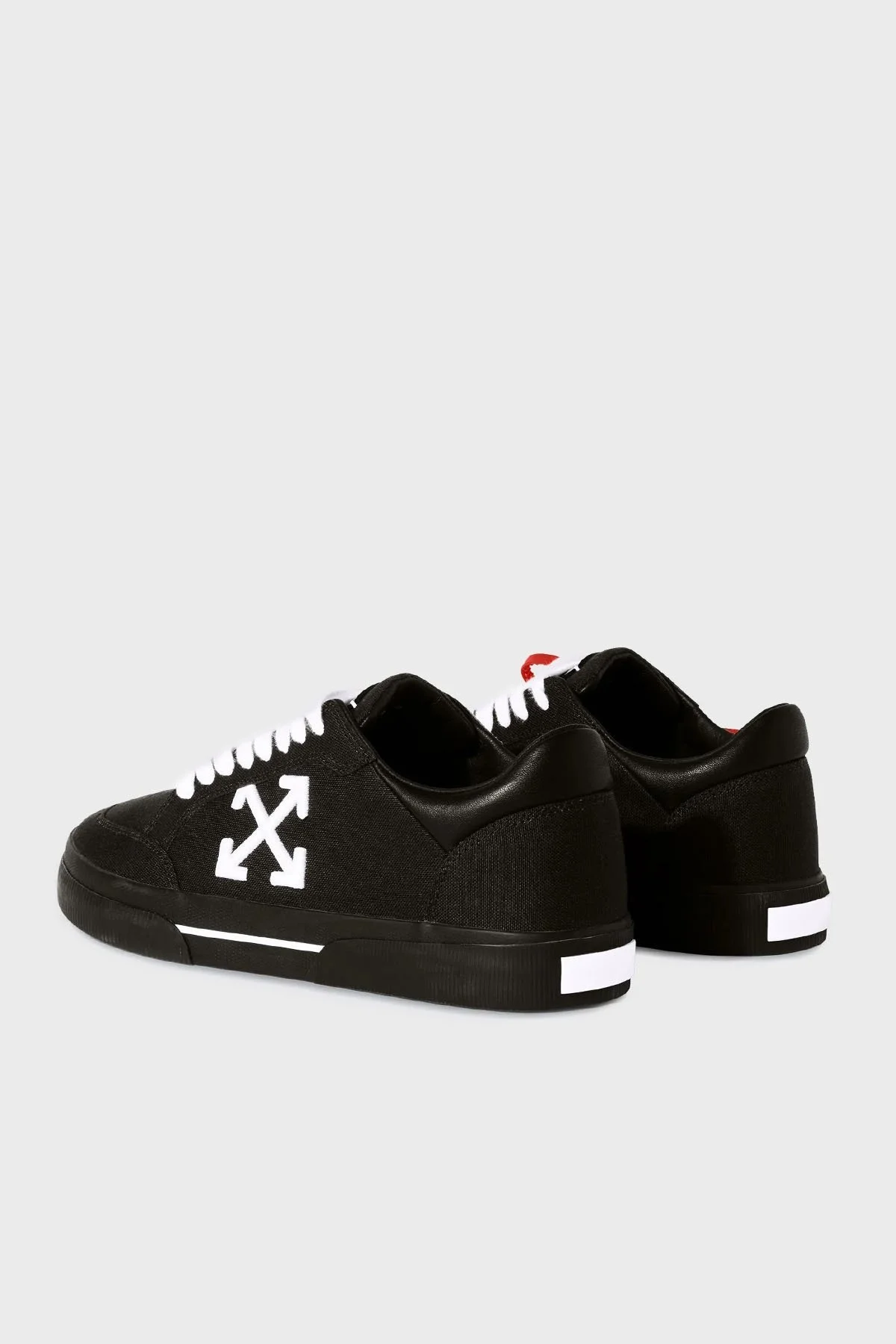 Off-White Kanvas Ok Tasarımlı Sneaker Erkek Ayakkabı OMIA293C99FAB002 1001 SİYAH-BEYAZ - 11