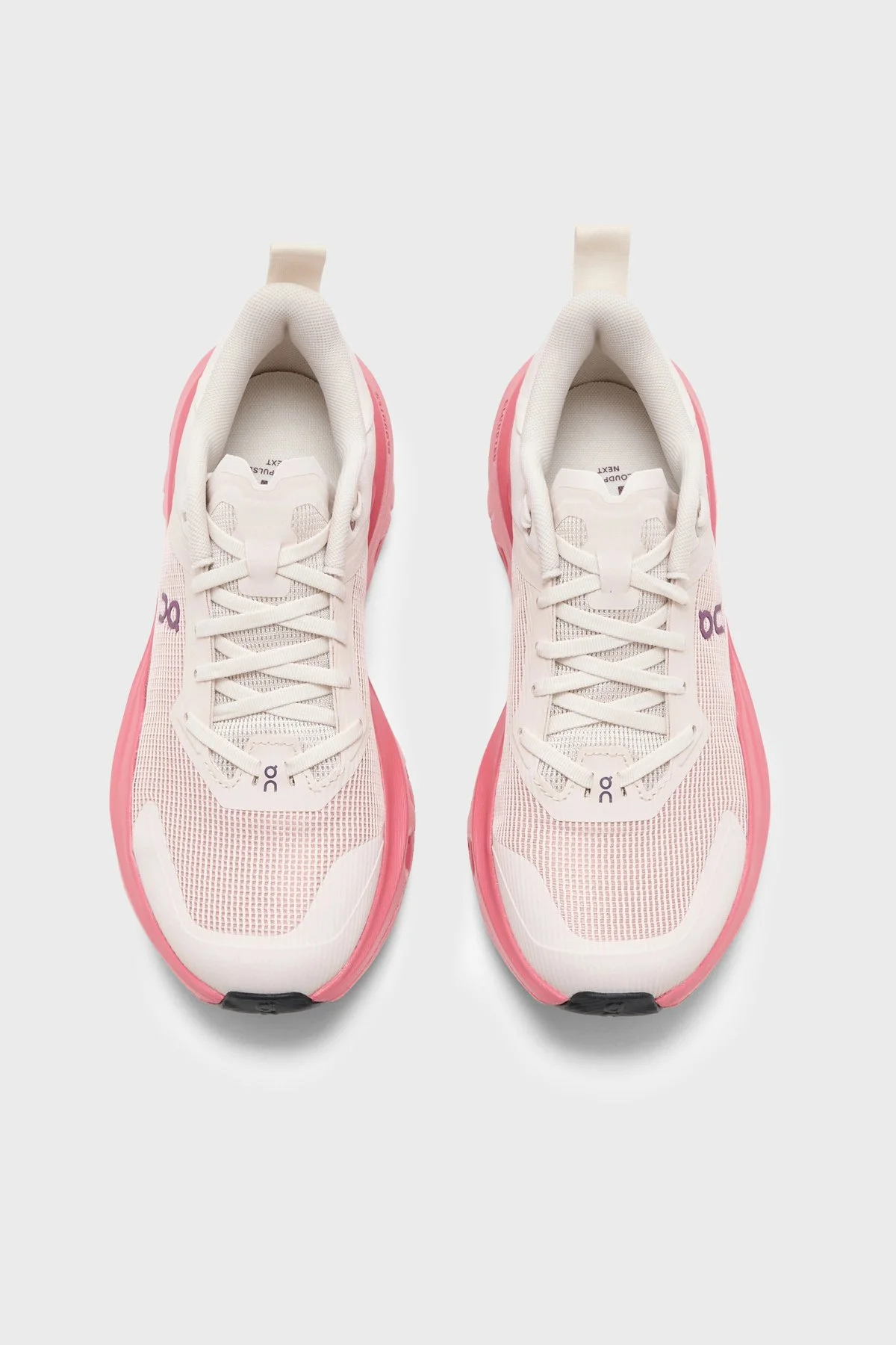 On Logolu Bağcıklı Sneaker Kadın Ayakkabı 3WF30325121 Ekru-pembe - 3