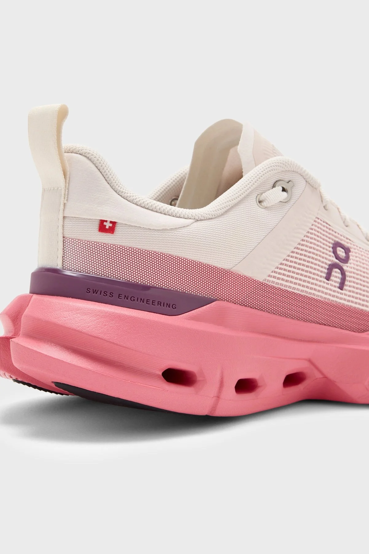 On Logolu Bağcıklı Sneaker Kadın Ayakkabı 3WF30325121 Ekru-pembe - 5