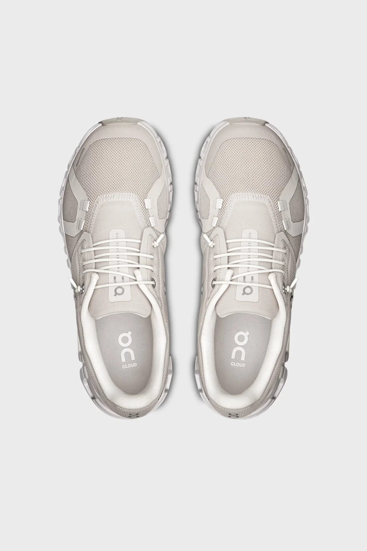 On Logolu Sneaker Bayan Ayakkabı 3WF10060755 BEJ - 3