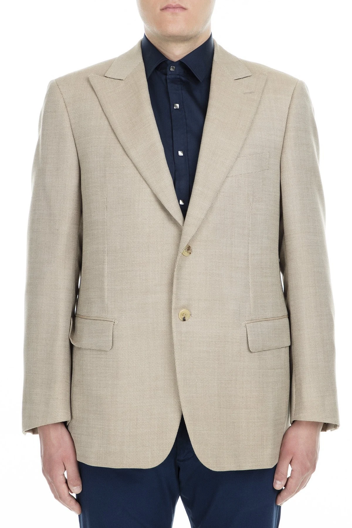 Pal Zileri Regular Fit Düğmeli Çift Yırtmaçlı Erkek Ceket ZOX6412129500 BEJ - 1