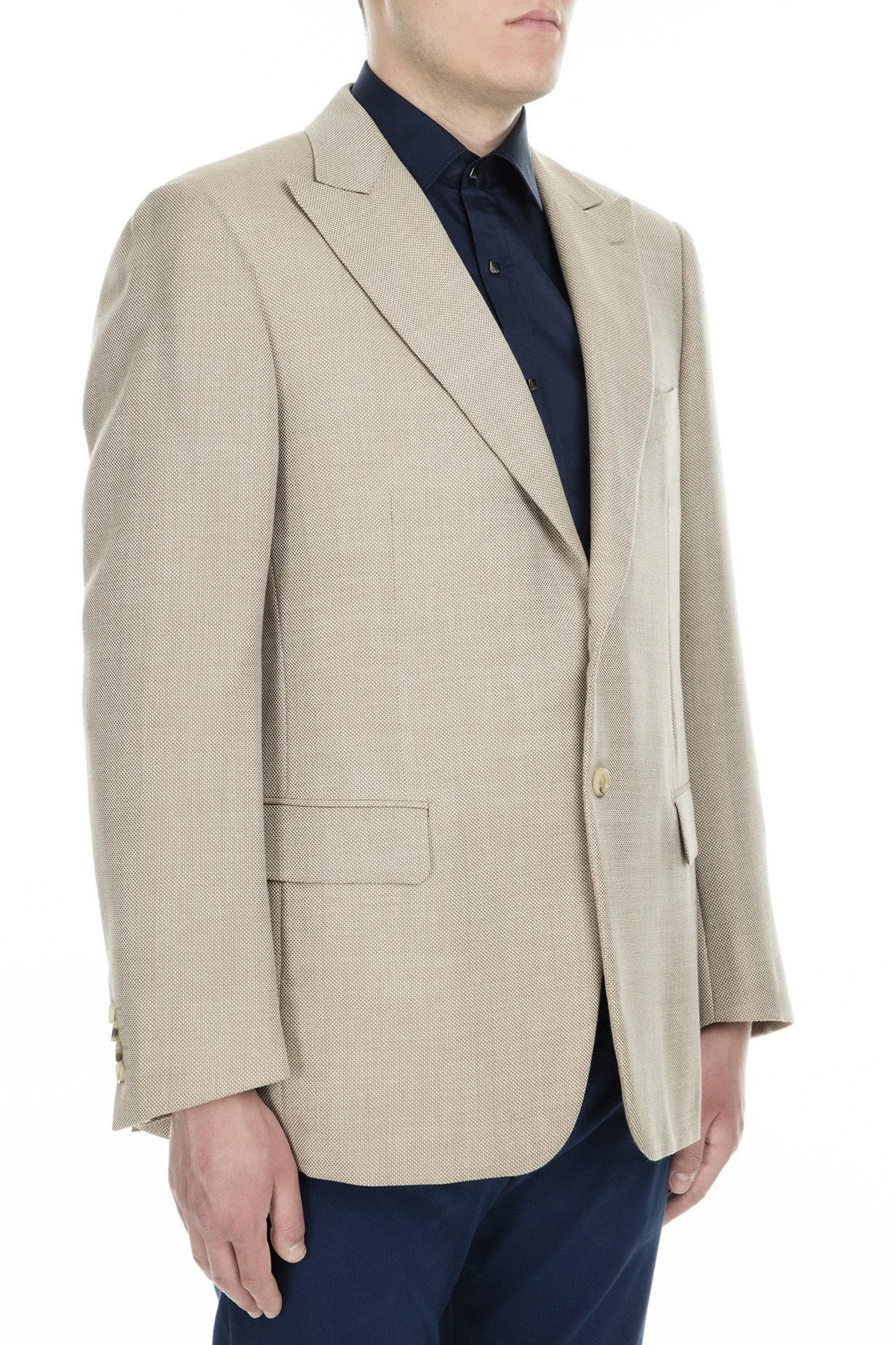 Pal Zileri Regular Fit Düğmeli Çift Yırtmaçlı Erkek Ceket ZOX6412129500 BEJ - 2