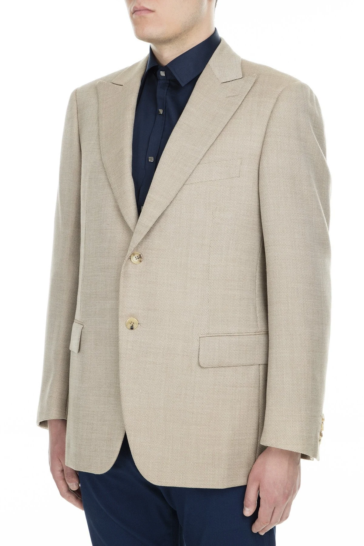 Pal Zileri Regular Fit Düğmeli Çift Yırtmaçlı Erkek Ceket ZOX6412129500 BEJ - 3