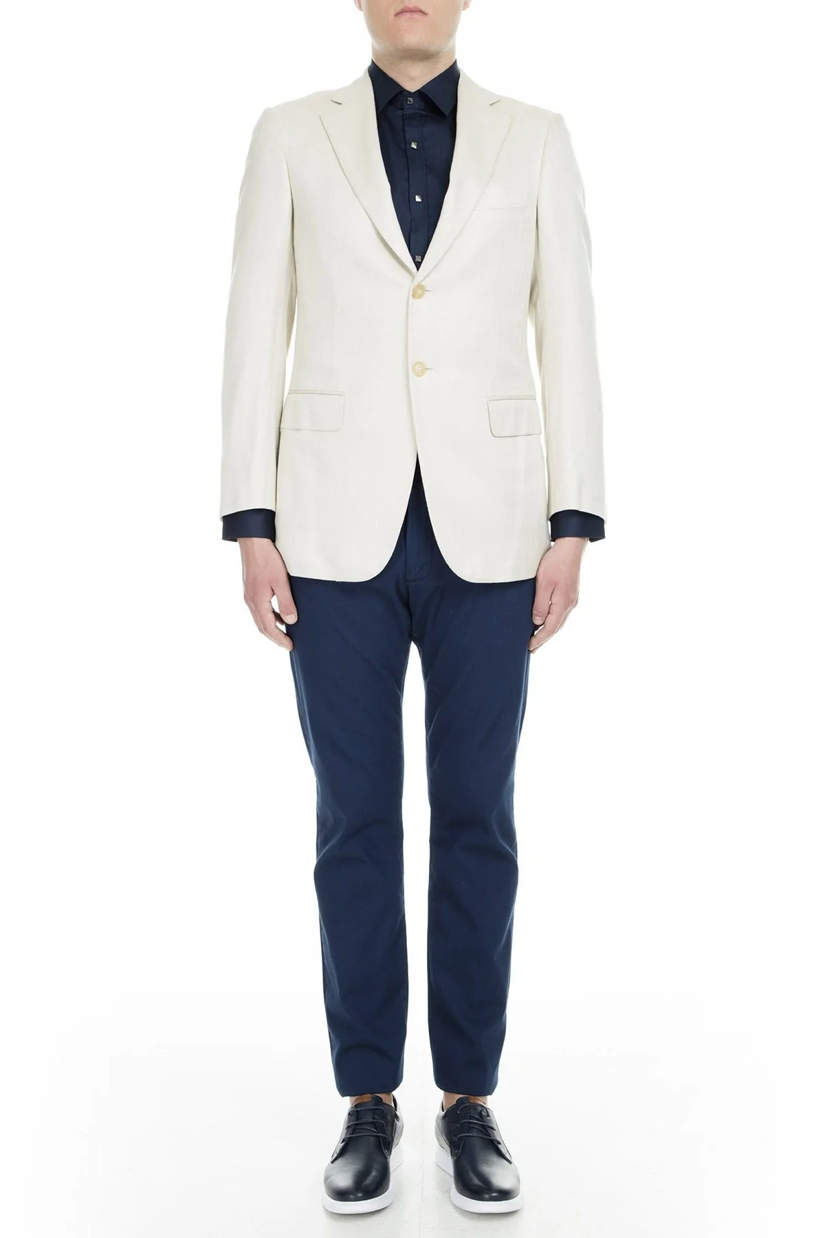 Pal Zileri Regular Fit Düğmeli Çift Yırtmaçlı Erkek Ceket ZOX71829 BEJ - 4