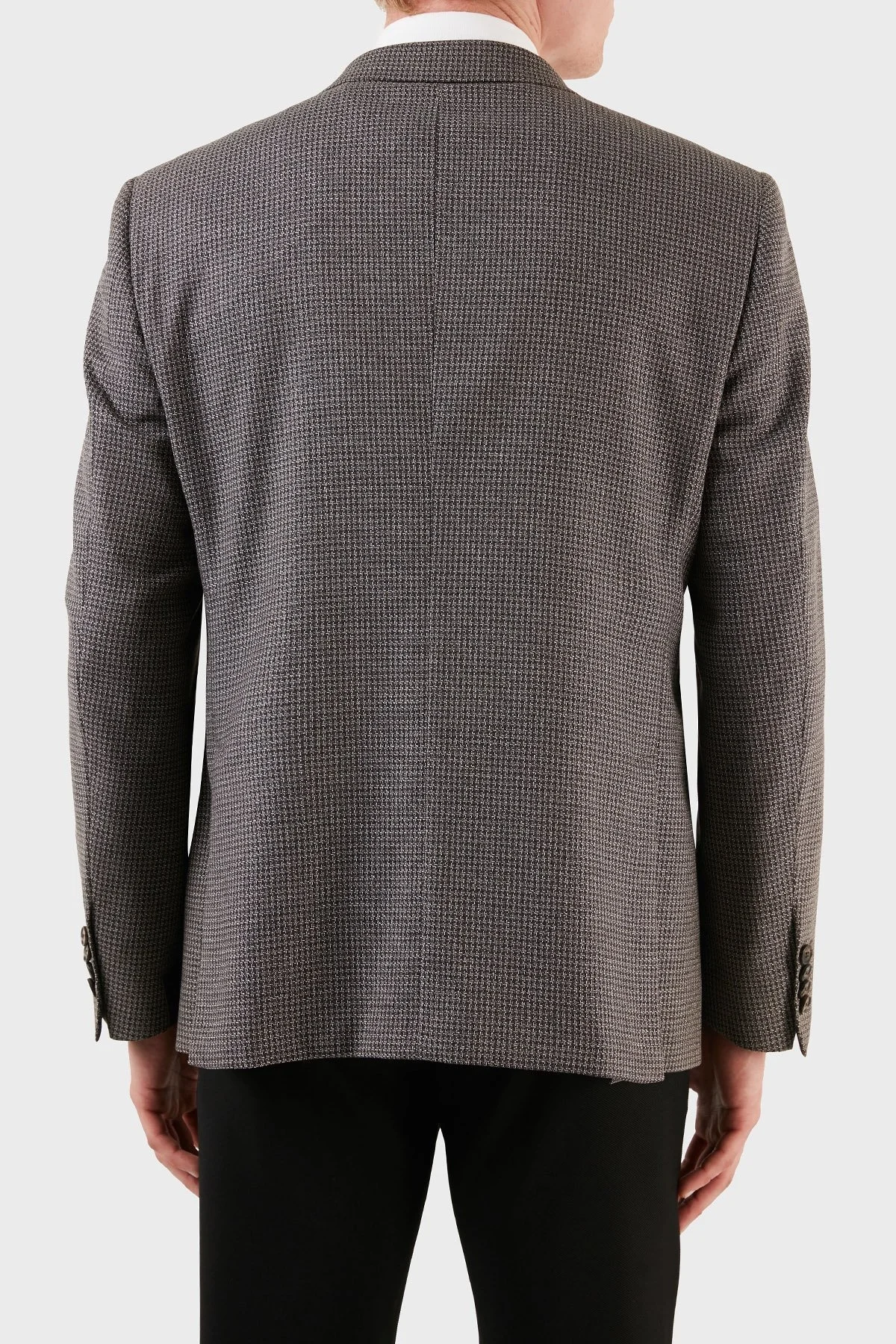 Pal Zileri Yün ve İpek Karışımlı Blazer Erkek Ceket ZOXK32G622293941C08 KAHVE - 2