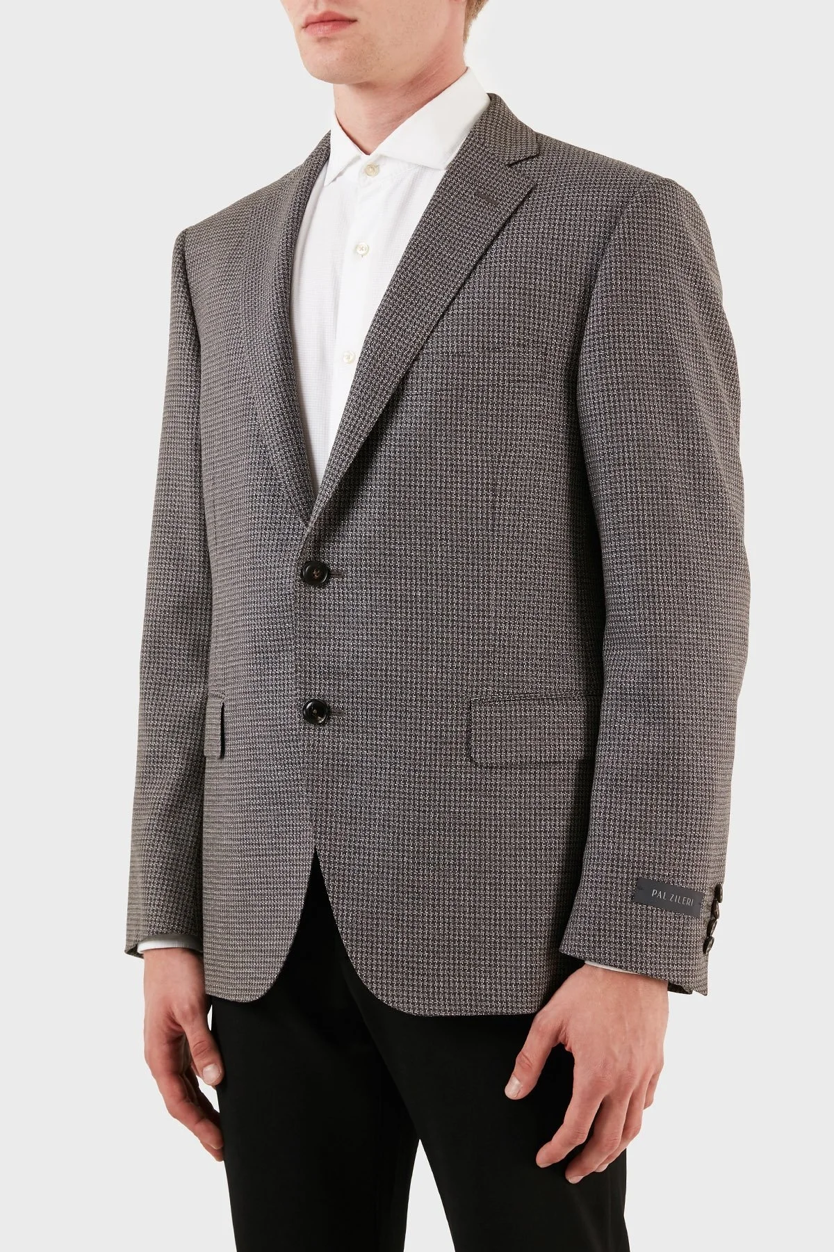 Pal Zileri Yün ve İpek Karışımlı Blazer Erkek Ceket ZOXK32G622293941C08 KAHVE - 3