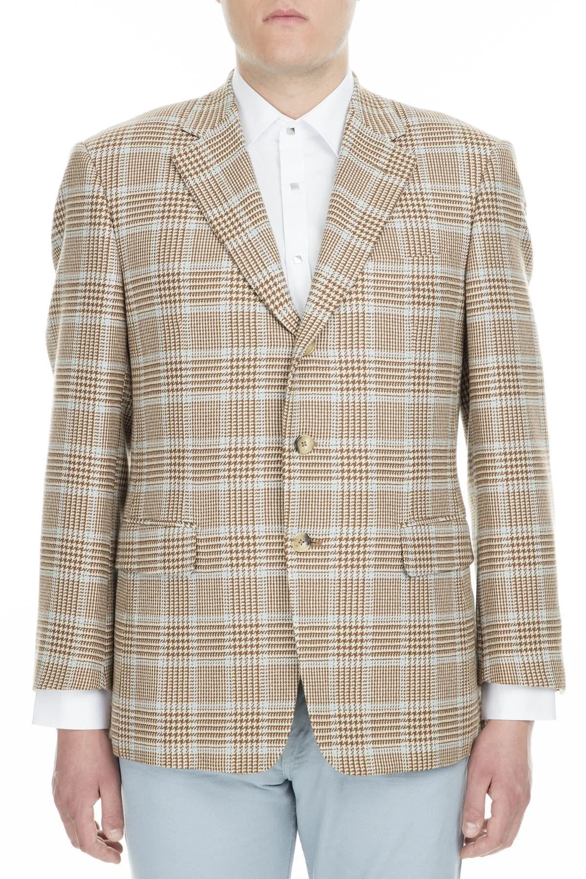 Pal Zileri Yün ve Kaşmir Karışımlı Düğmeli Regular Fit Çift Yırtmaçlı Erkek Ceket ZOX6412146500 KAHVE - 1