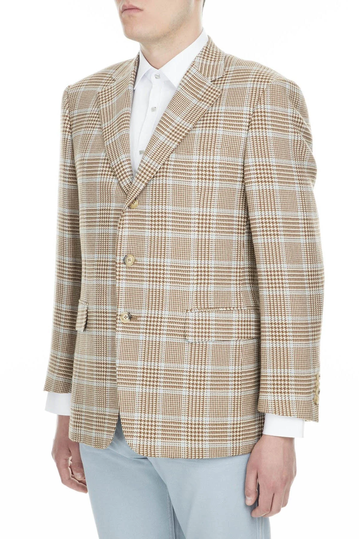 Pal Zileri Yün ve Kaşmir Karışımlı Düğmeli Regular Fit Çift Yırtmaçlı Erkek Ceket ZOX6412146500 KAHVE - 3