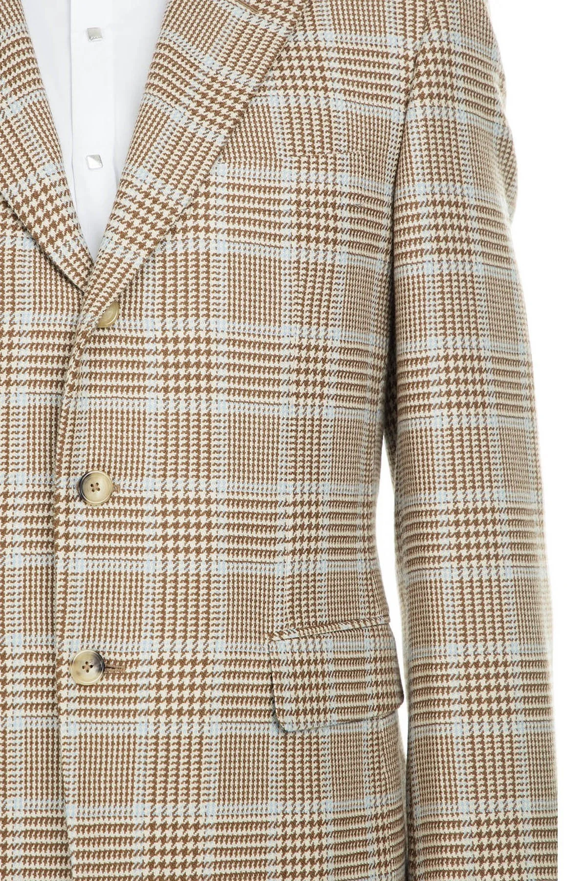 Pal Zileri Yün ve Kaşmir Karışımlı Düğmeli Regular Fit Çift Yırtmaçlı Erkek Ceket ZOX6412146500 KAHVE - 5