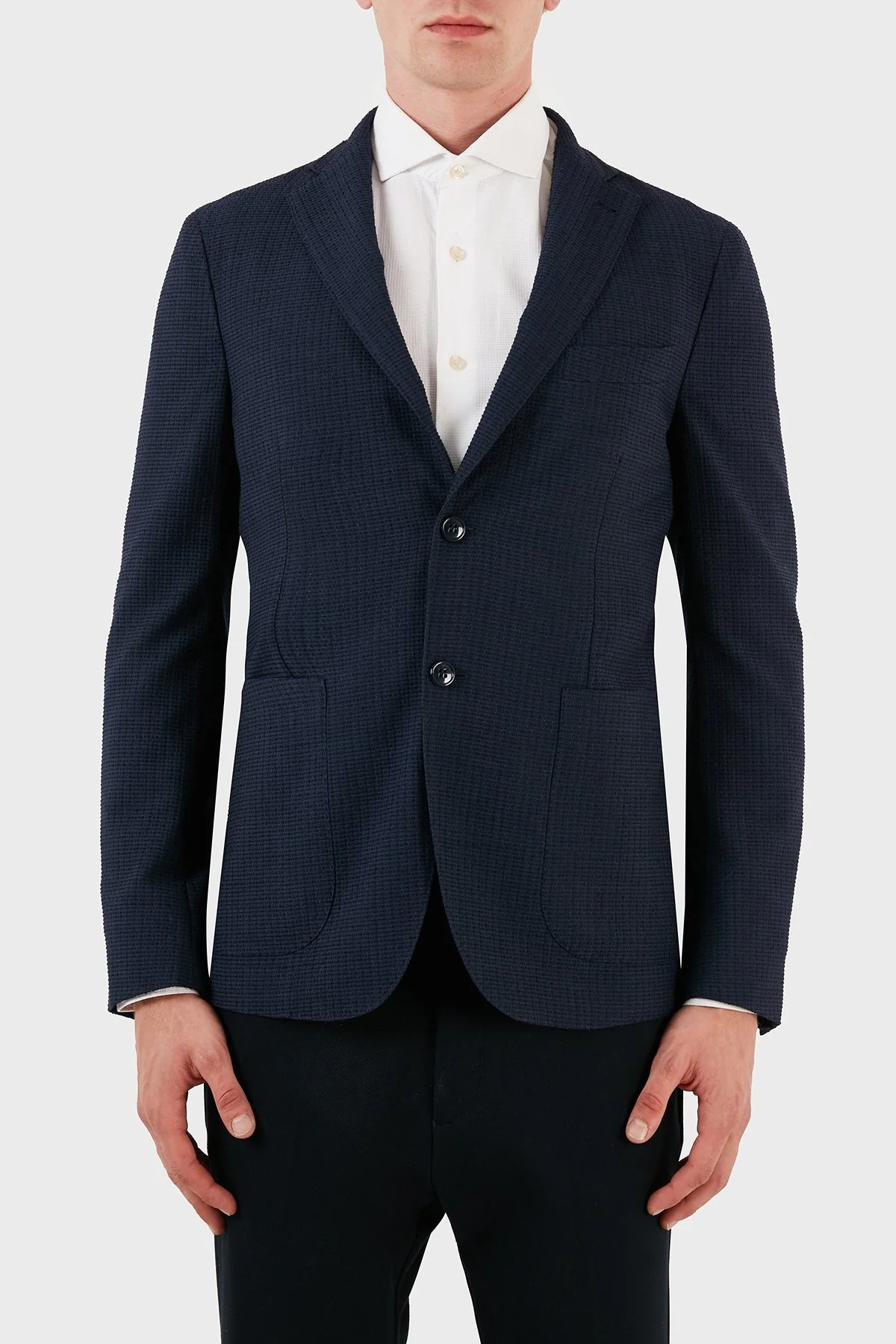 Pal Zileri Yünlü Blazer Erkek Ceket ZOXIX2YGCQ272331C05 LACİVERT - 1