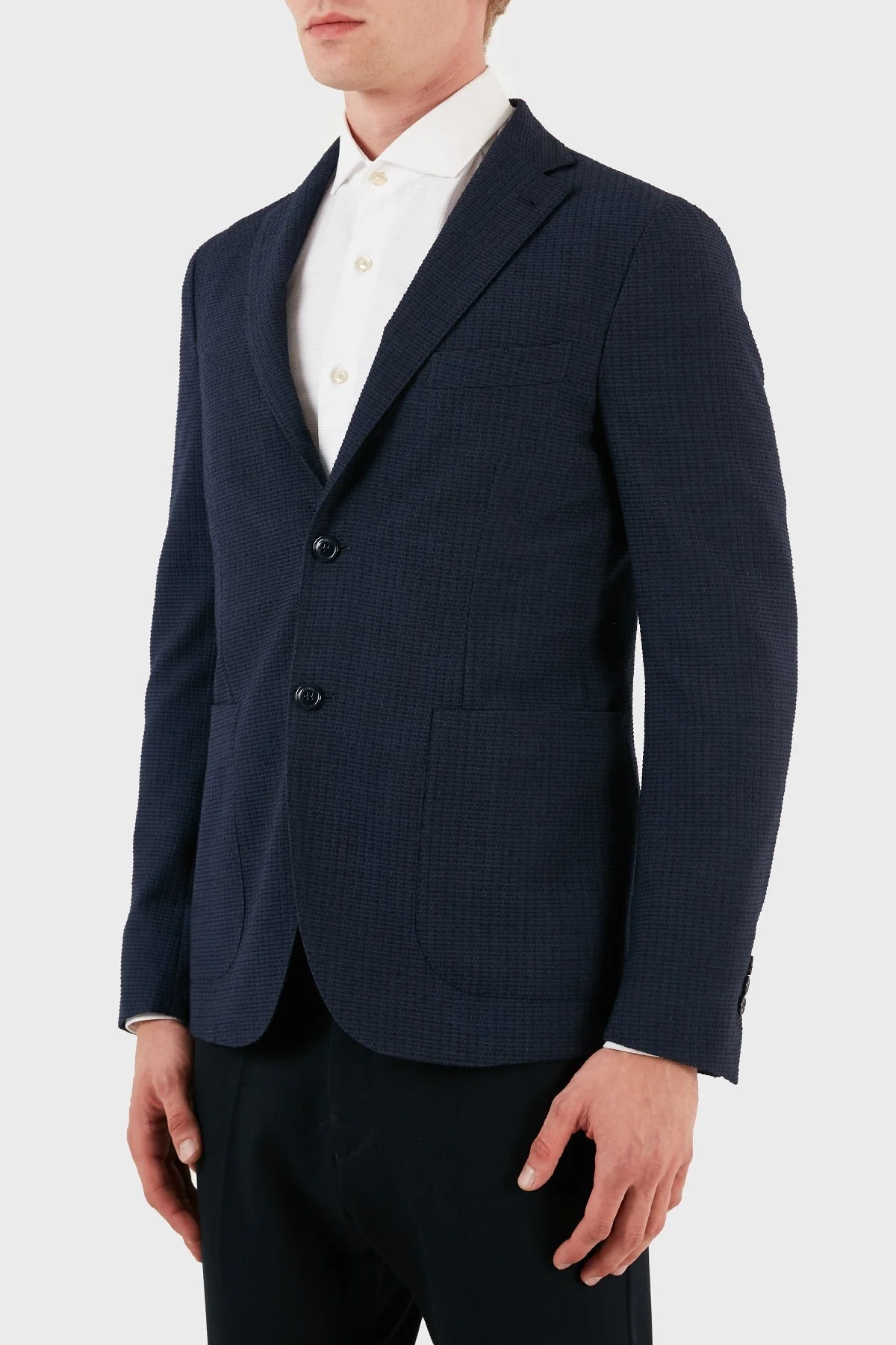 Pal Zileri Yünlü Blazer Erkek Ceket ZOXIX2YGCQ272331C05 LACİVERT - 3