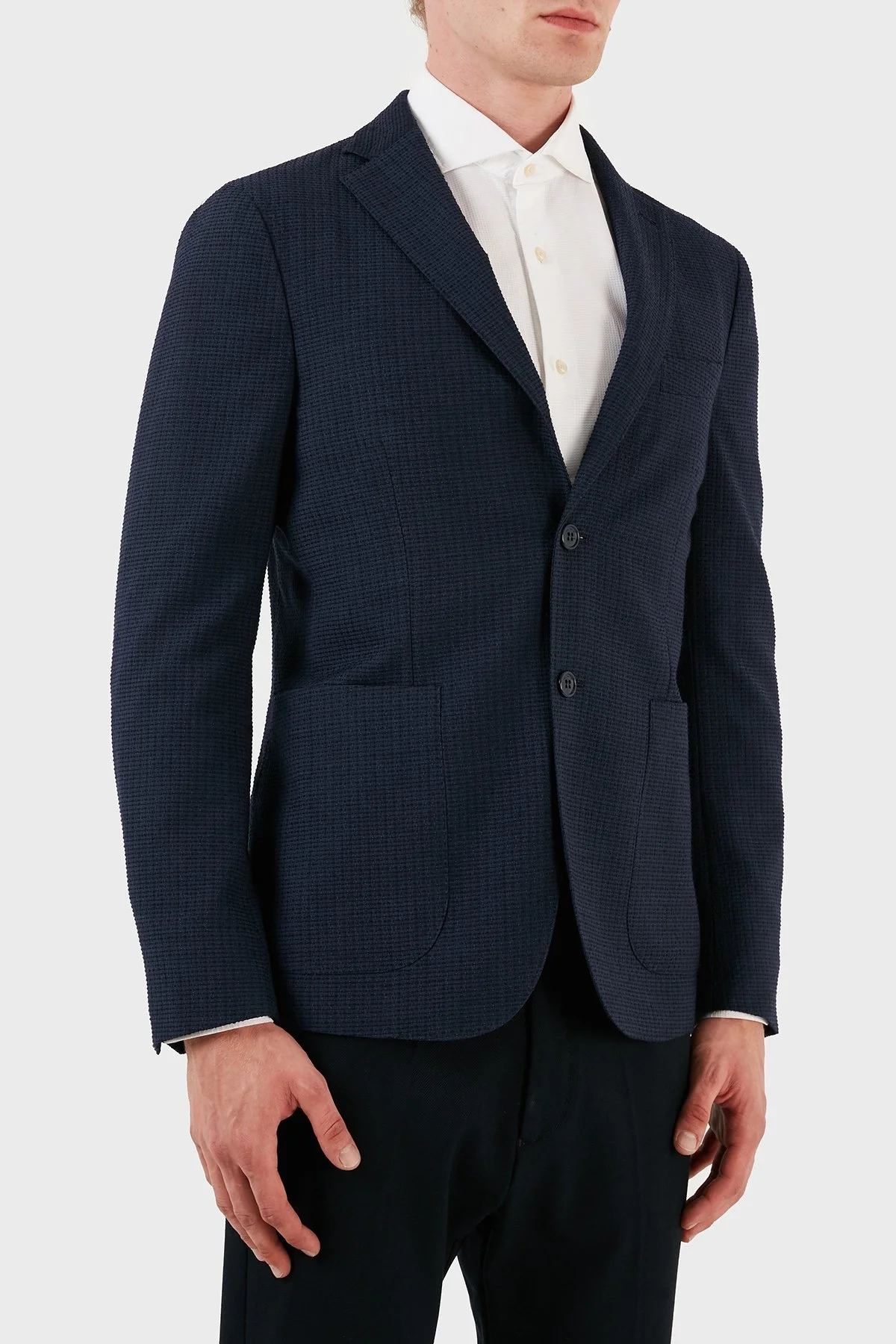 Pal Zileri Yünlü Blazer Erkek Ceket ZOXIX2YGCQ272331C05 LACİVERT - 4