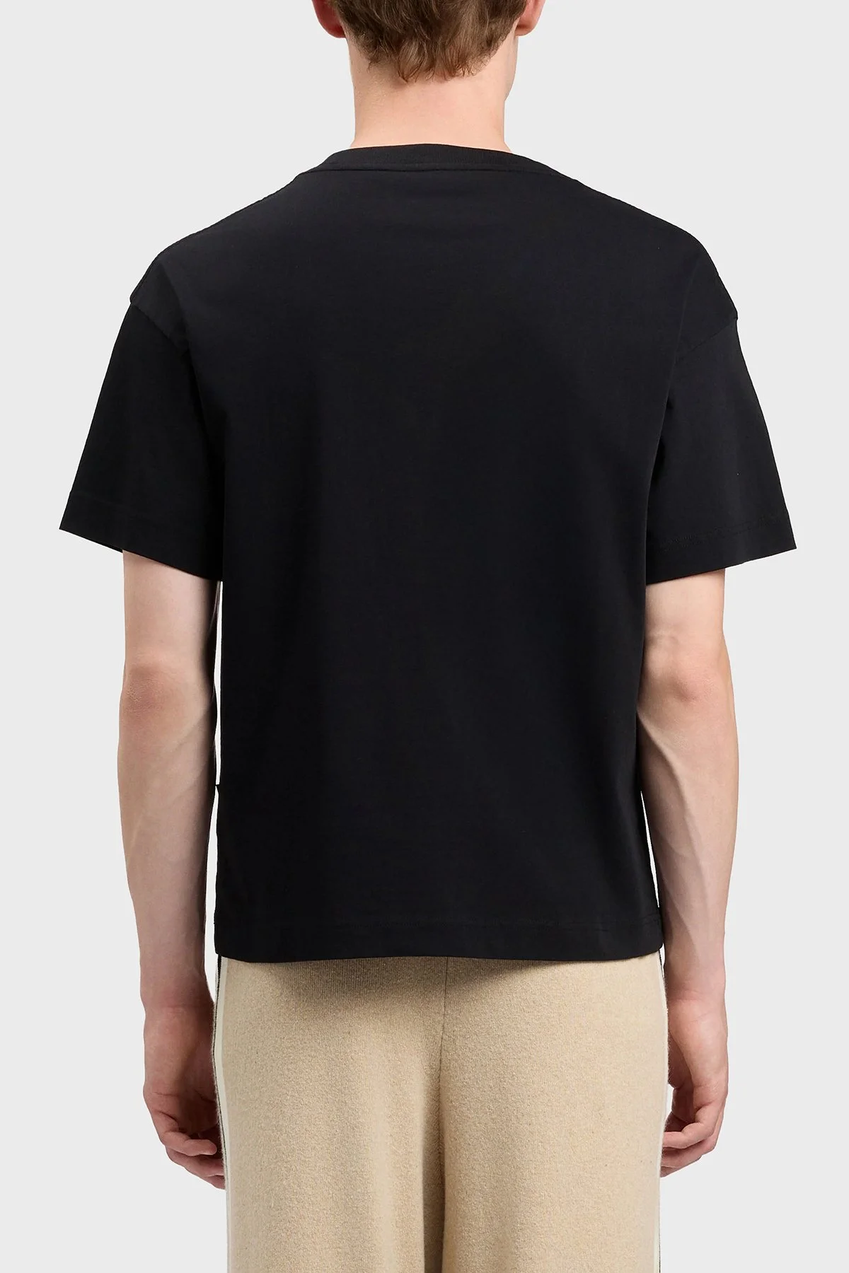 Palm Angels % 100 Pamuk Desenli Regular Fit Bisiklet Yaka Erkek T Shirt PMAA109S26JER00A SİYAH - 3