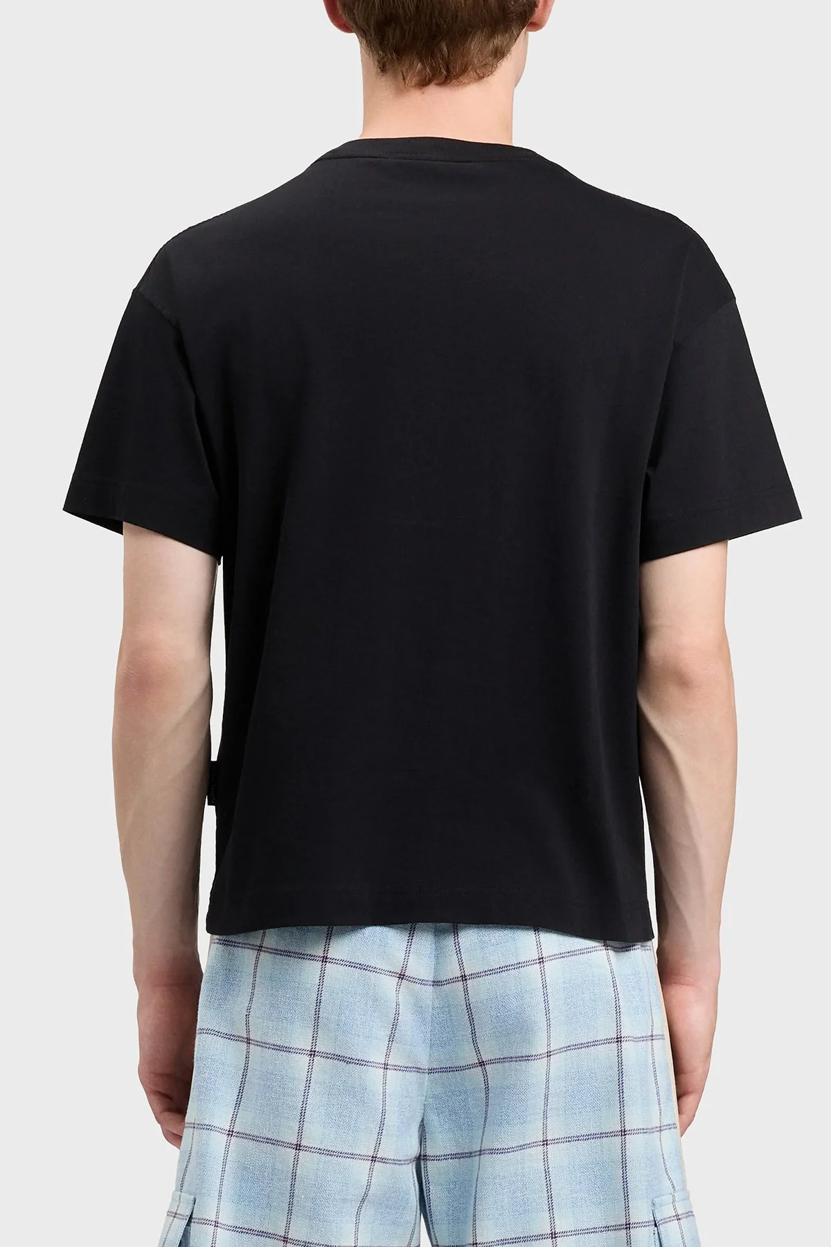 Palm Angels % 100 Pamuk Logo Baskılı Regular Fit Bisiklet Yaka Erkek T Shirt PMAA109S26JER008 SİYAH - 3