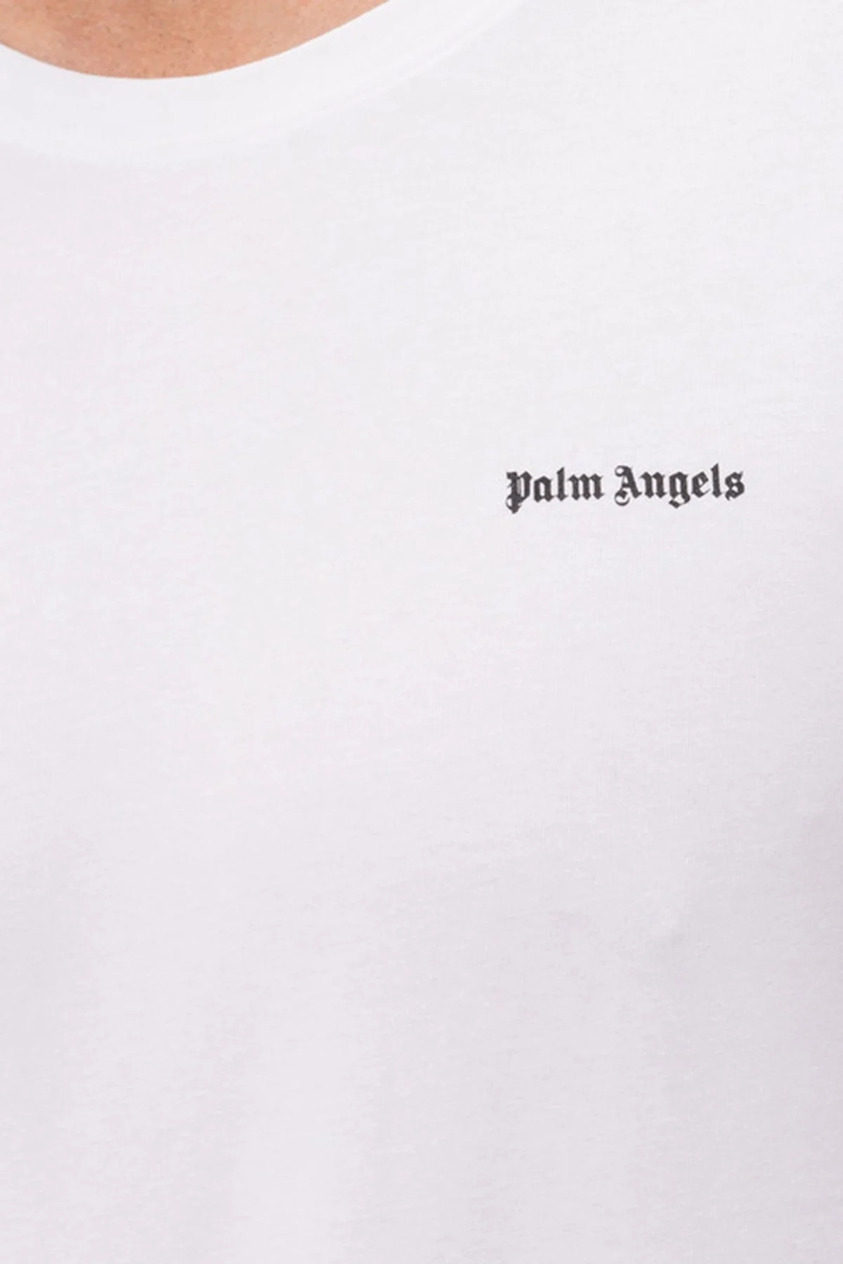 Palm Angels Pamuklu Bisiklet Yaka 2 Pack Erkek T Shirt PLA1UMBTS01BI Beyaz - 4