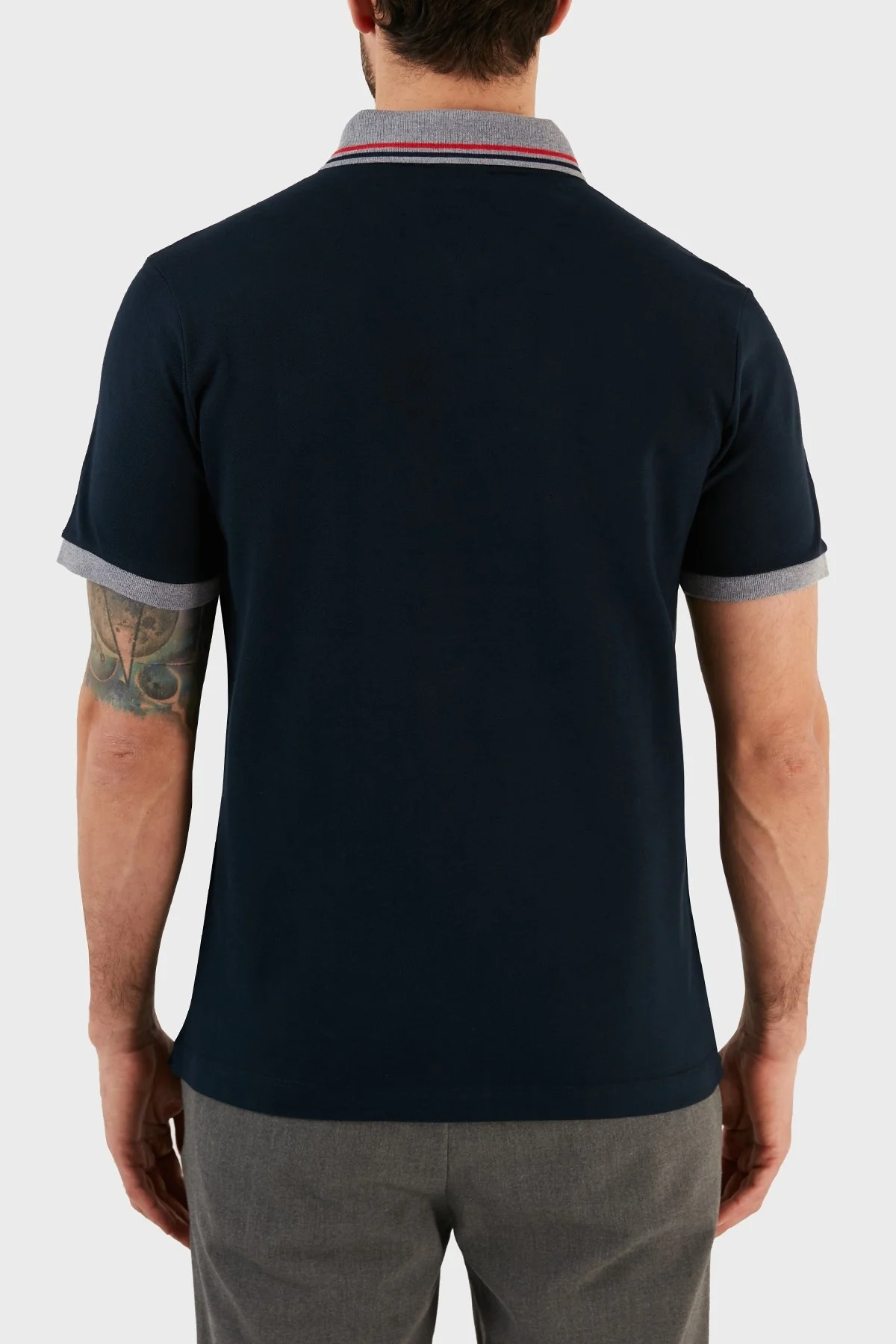 Paul & Shark % 100 Organik Pamuk Regular Fit Düğmeli Erkek Polo T Shirt 12311744 013 LACİVERT - 5