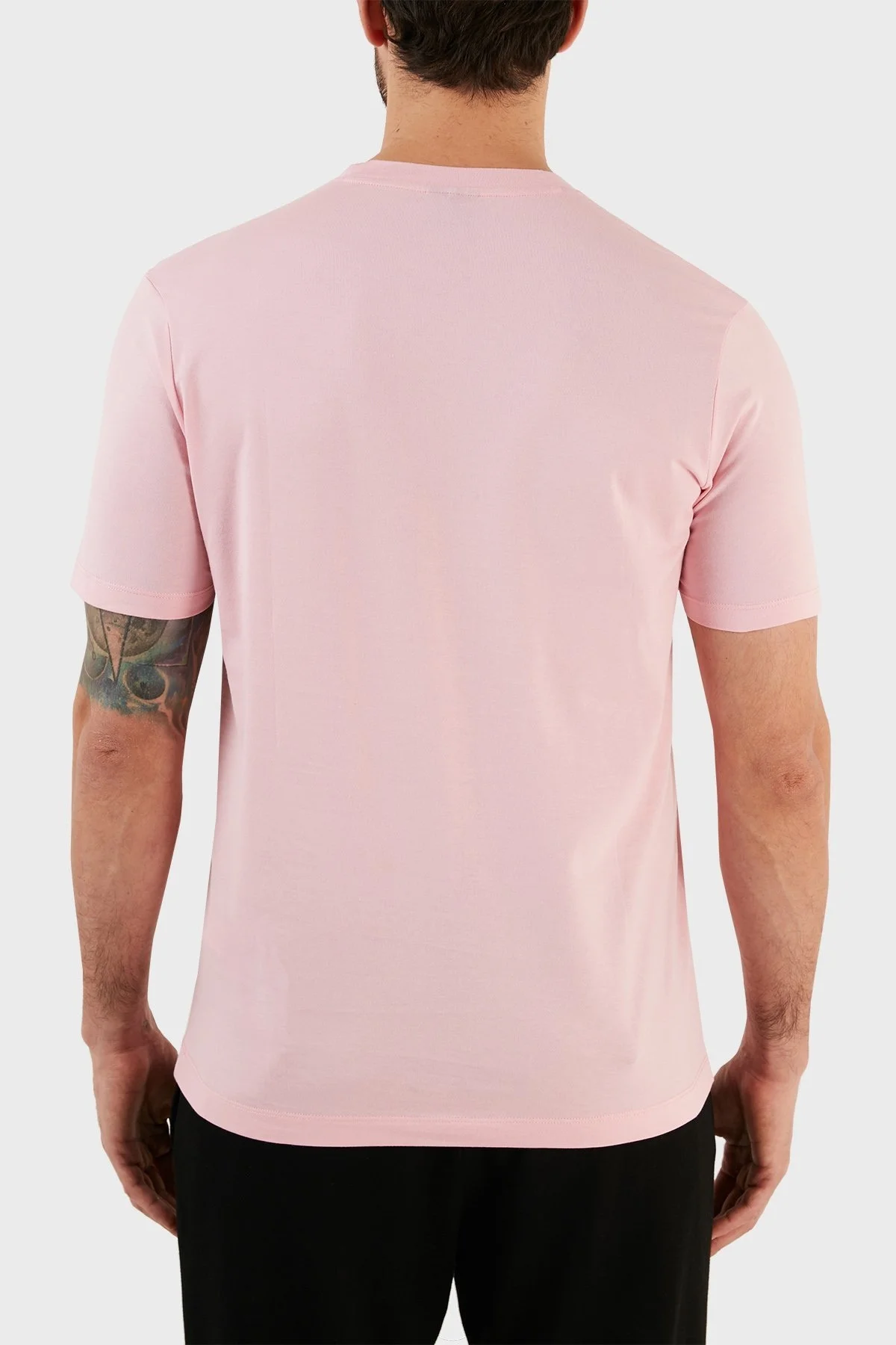 Paul & Shark % 100 Pamuk Regular Fit Bisiklet Yaka Erkek T Shirt C0P1002 113 PEMBE - 6