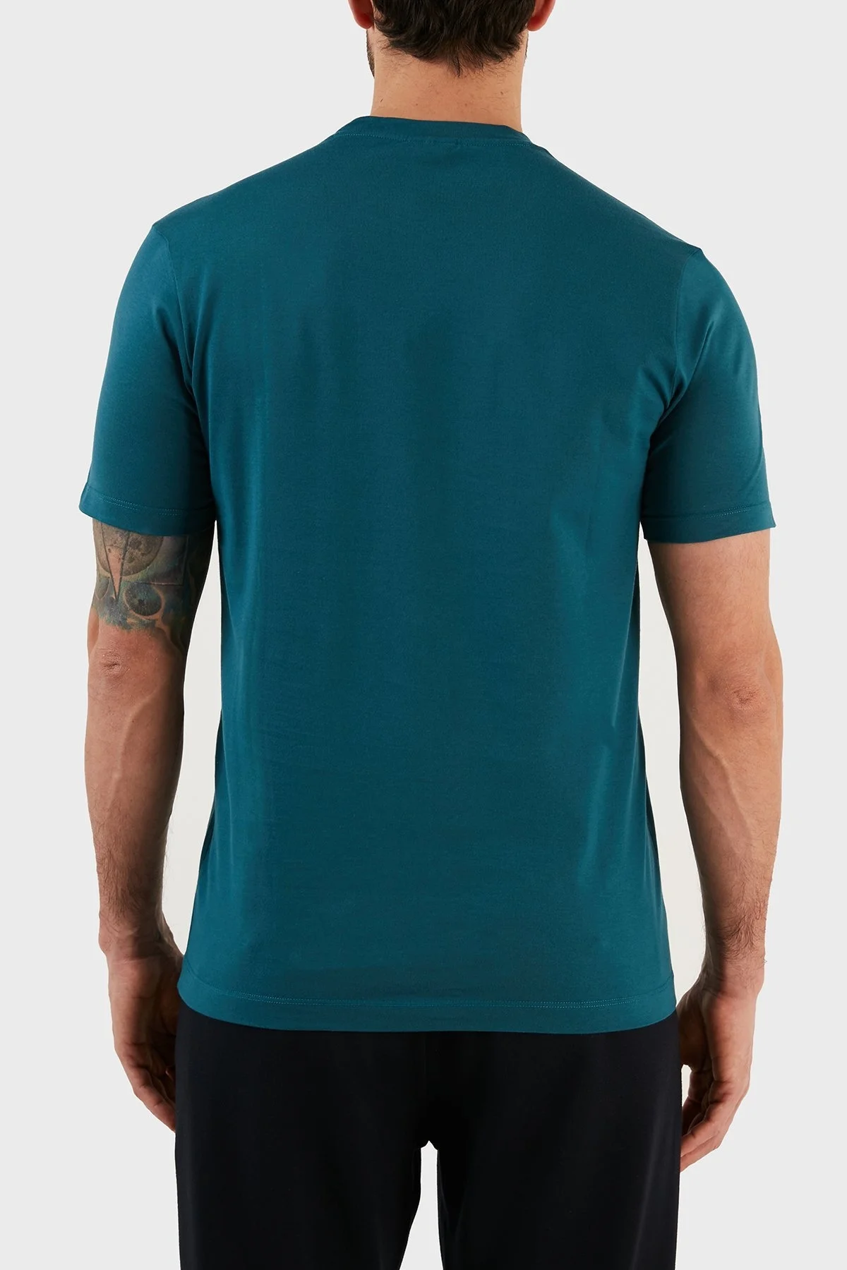 Paul & Shark % 100 Pamuk Regular Fit Bisiklet Yaka Erkek T Shirt C0P1002 431 MAVİ - 10