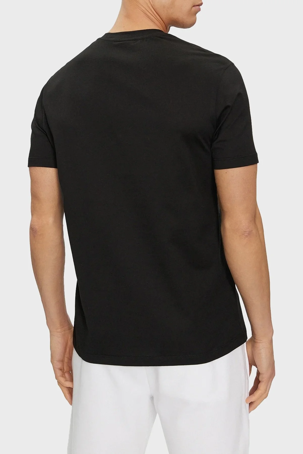 Paul & Shark % 100 Pamuk Regular Fit Bisiklet Yaka Logolu Erkek T Shirt 24411032 011 SİYAH - 3