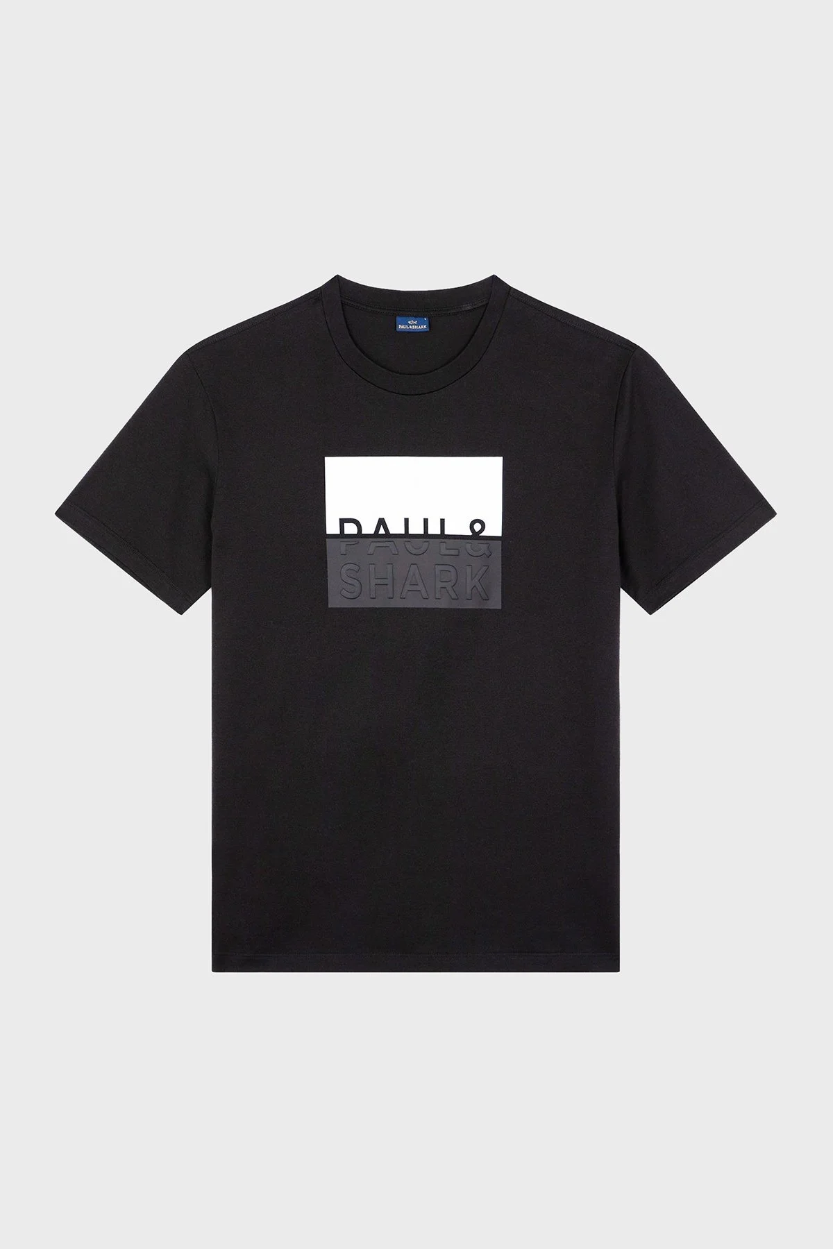 Paul & Shark % 100 Pamuk Regular Fit Bisiklet Yaka Logolu Erkek T Shirt 24411050 011 SİYAH - 6