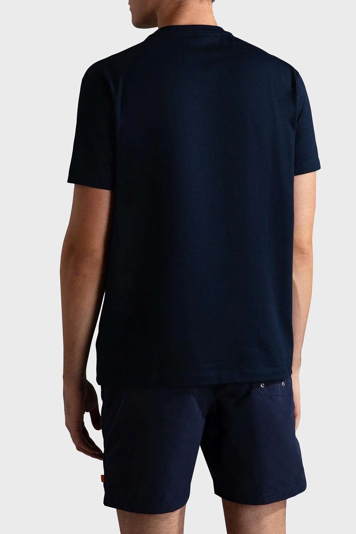 Paul & Shark % 100 Pamuk Regular Fit Bisiklet Yaka Logolu Erkek T Shirt 24411052 013 LACİVERT - 3