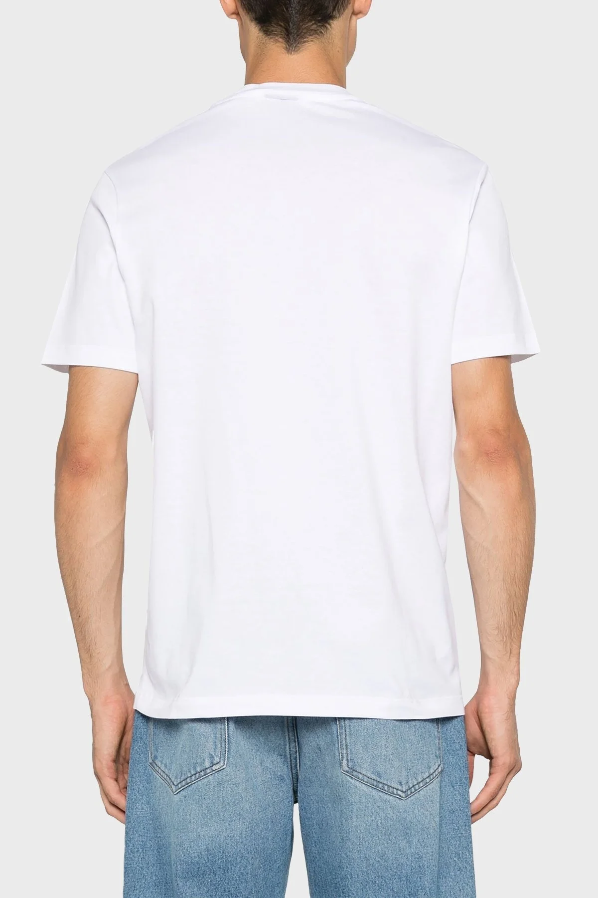 Paul & Shark % 100 Pamuk Regular Fit Bisiklet Yaka Logolu Erkek T Shirt 24411064 010 BEYAZ - 3