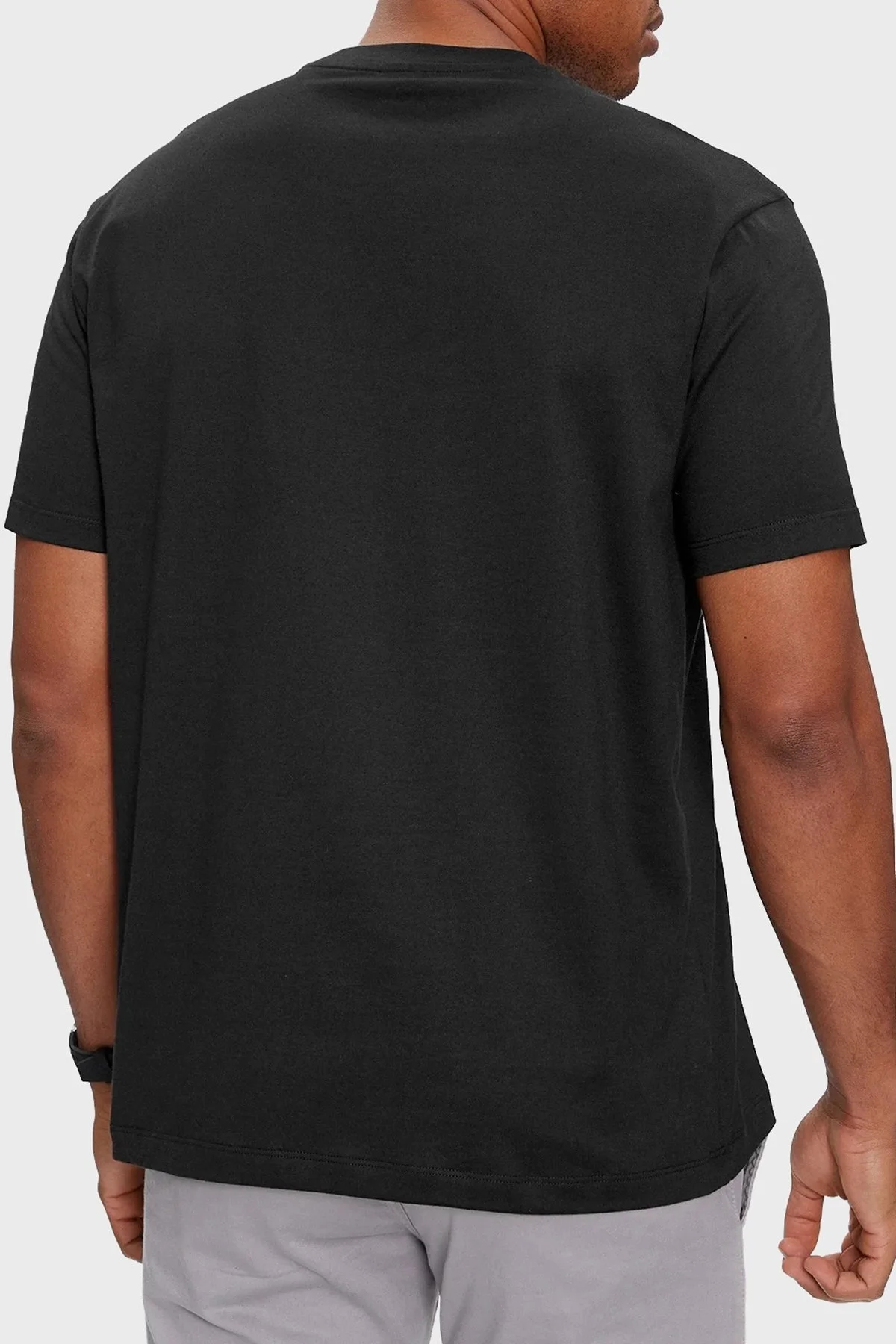 Paul & Shark % 100 Pamuk Regular Fit Bisiklet Yaka Logolu Erkek T Shirt 24411064 011 SİYAH - 3