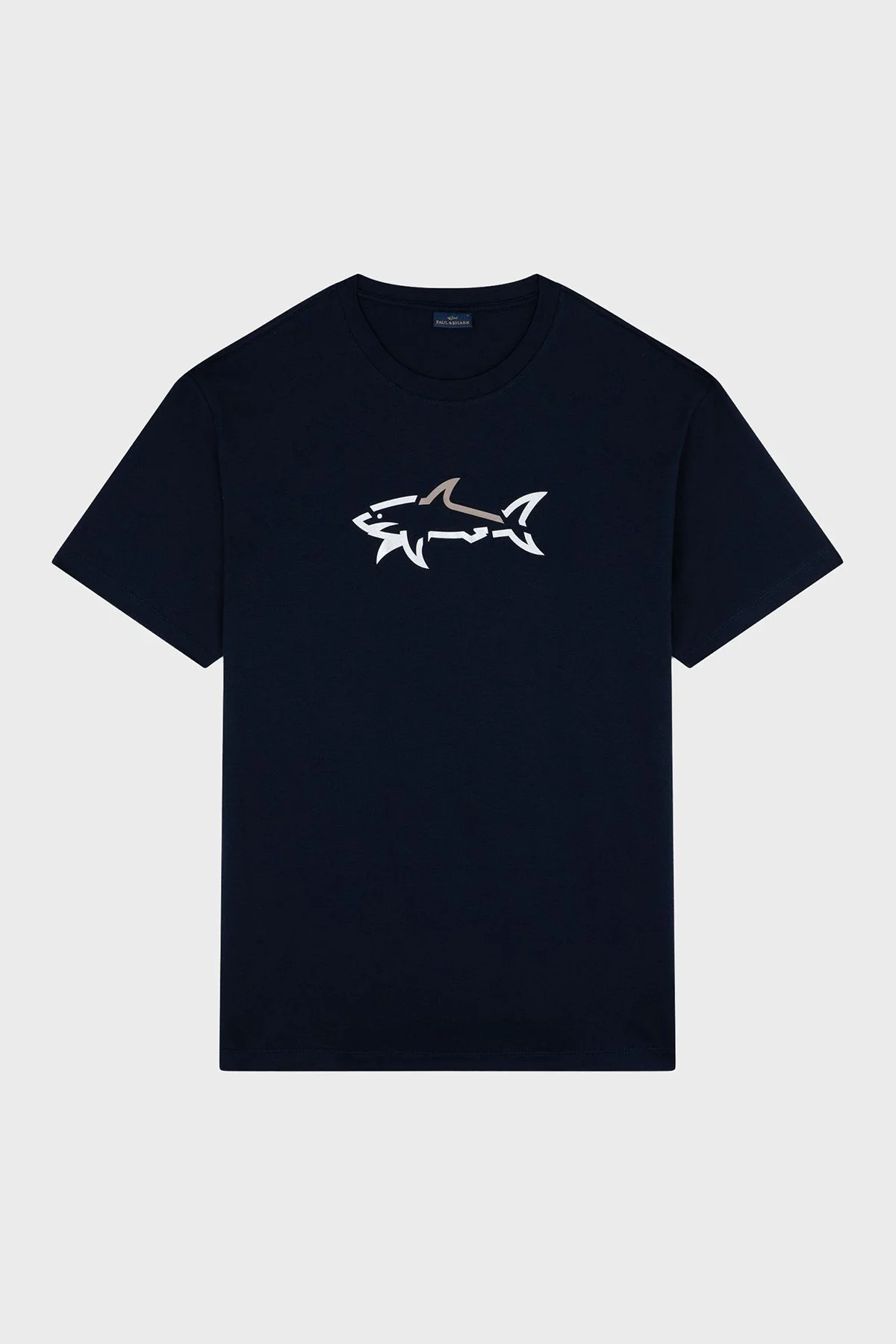 Paul & Shark % 100 Pamuk Regular Fit Bisiklet Yaka Logolu Erkek T Shirt 24411085 013 LACİVERT - 5