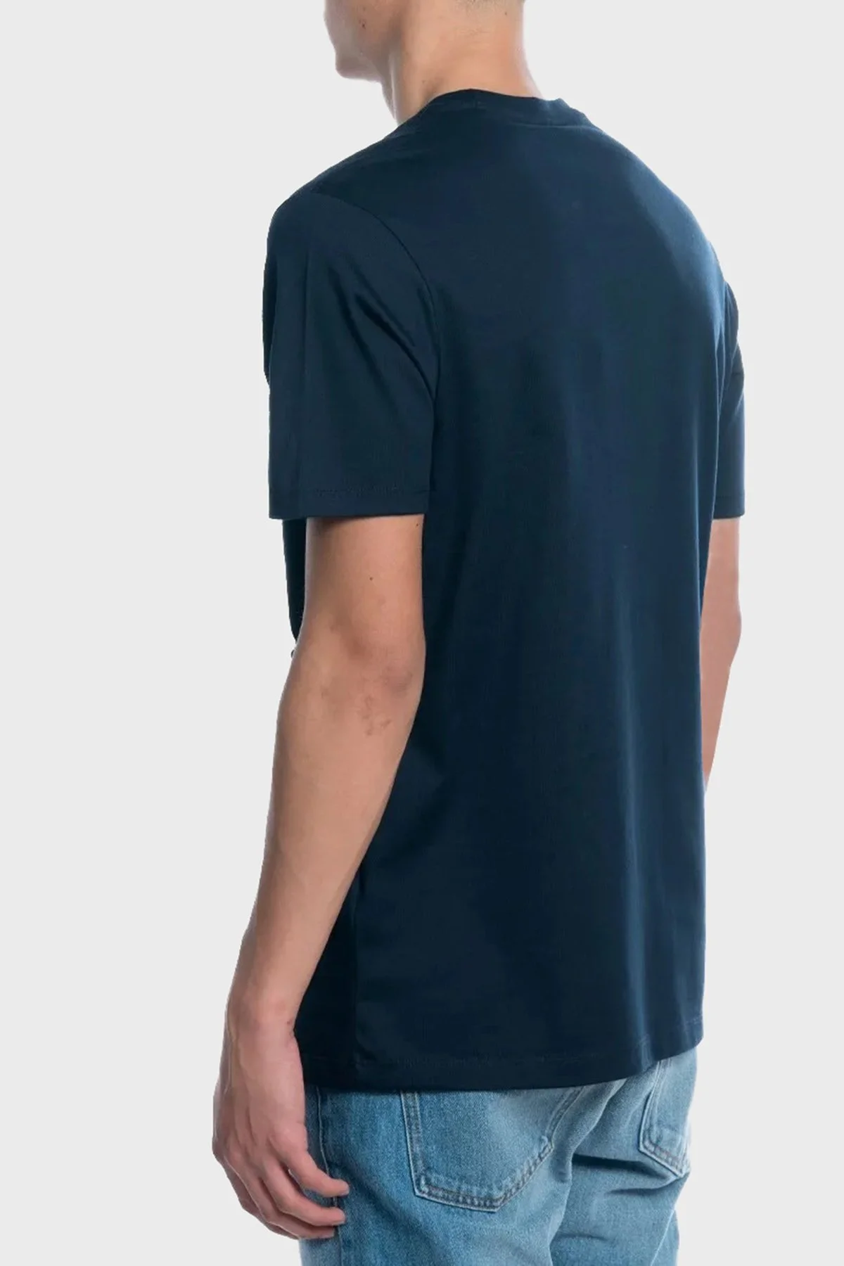 Paul & Shark % 100 Pamuk Regular Fit Bisiklet Yaka Logolu Erkek T Shirt 24411088 013 LACİVERT - 2