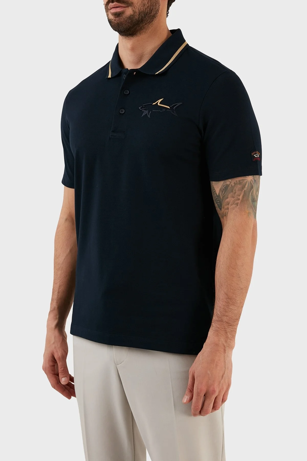 Paul & Shark % 100 Pamuk Regular Fit Düğmeli Erkek Polo T Shirt 12311732 130 SİYAH - 2